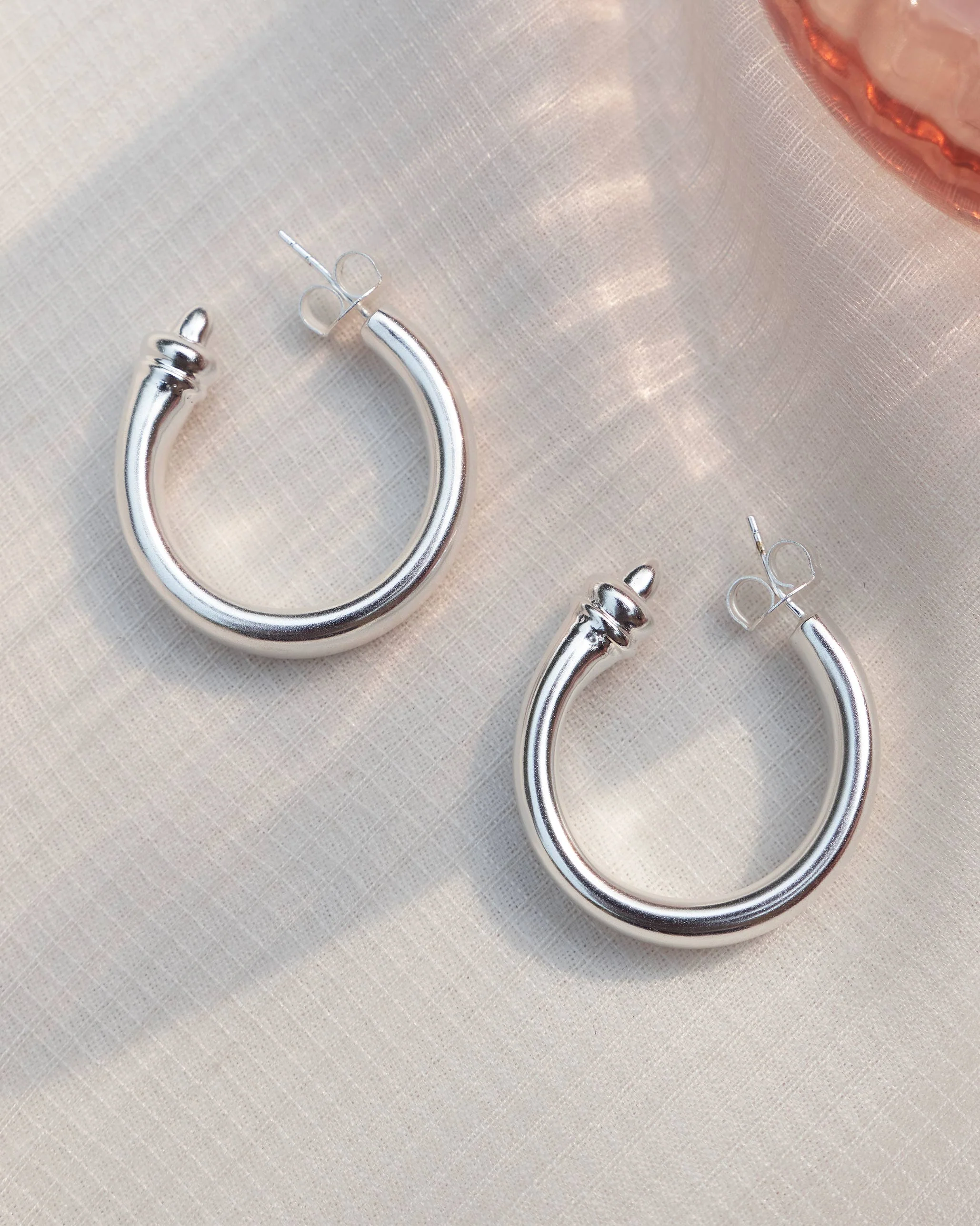 Rahi Hoops Medium - Silver - Image 2