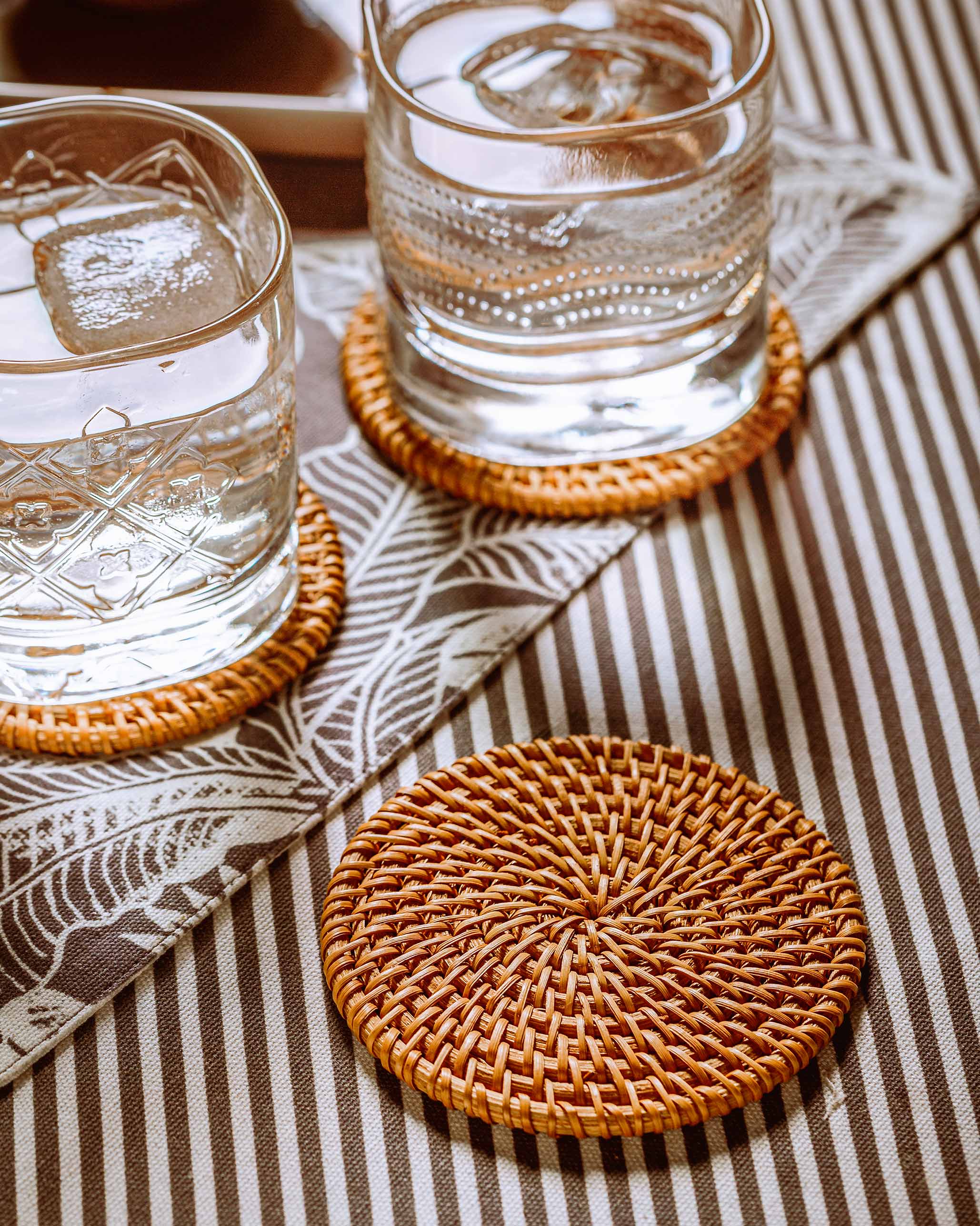 Rattan Coasters (Set of 4) - TSSxNB - Image 3