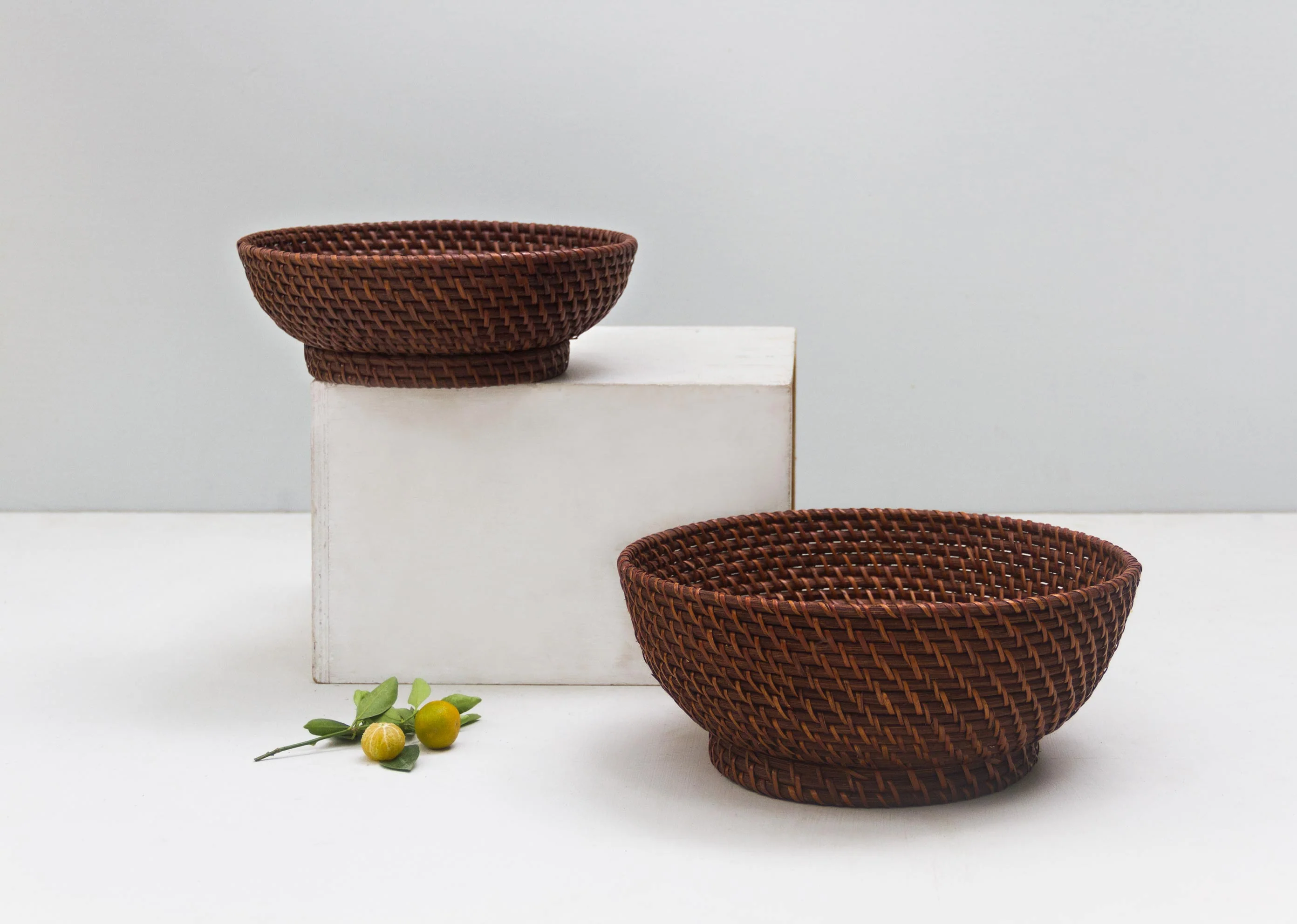 Rattan Fruit Bowl (Set of 2) - Image 3