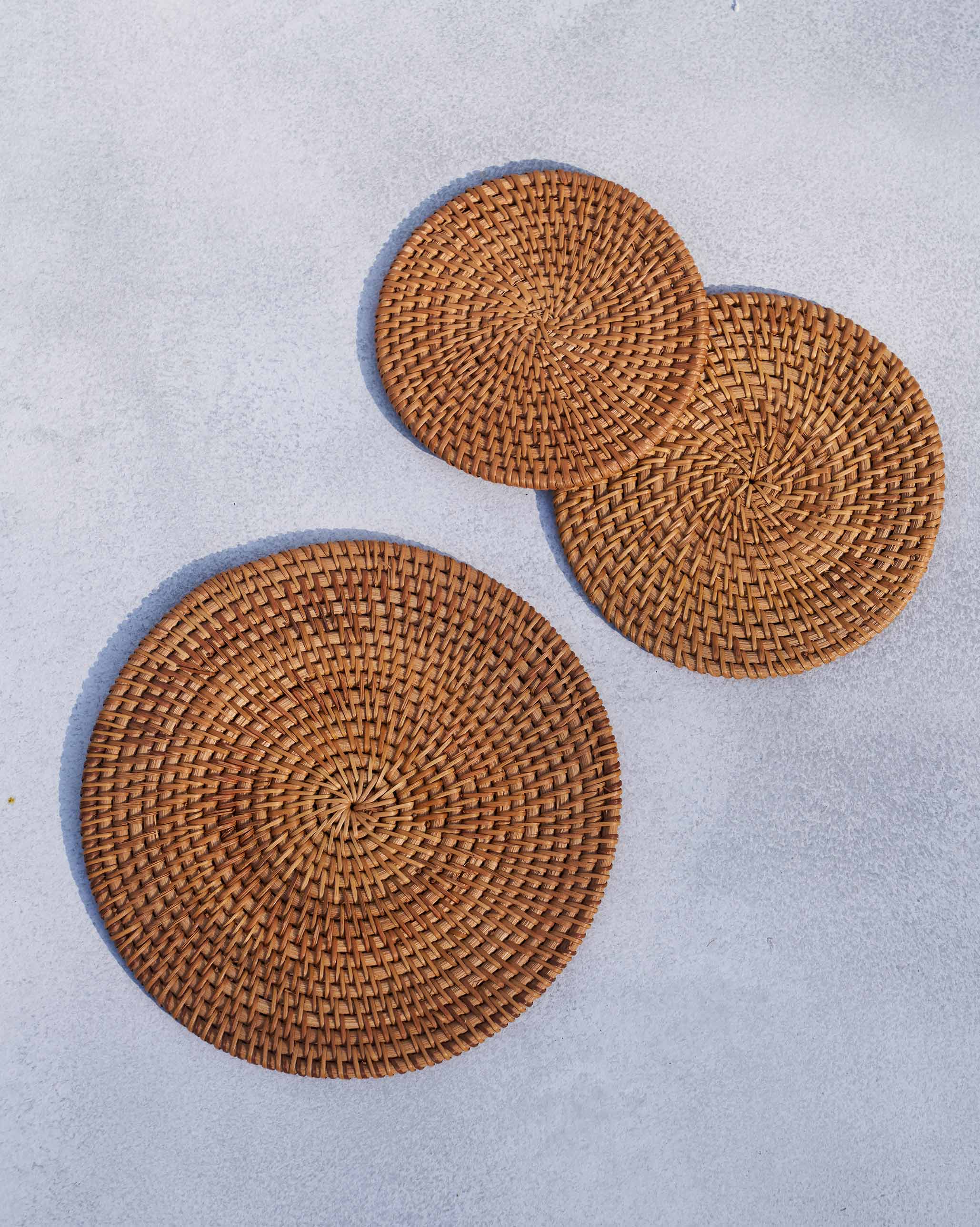 Rattan Trivets (Set of 3) - Image 3