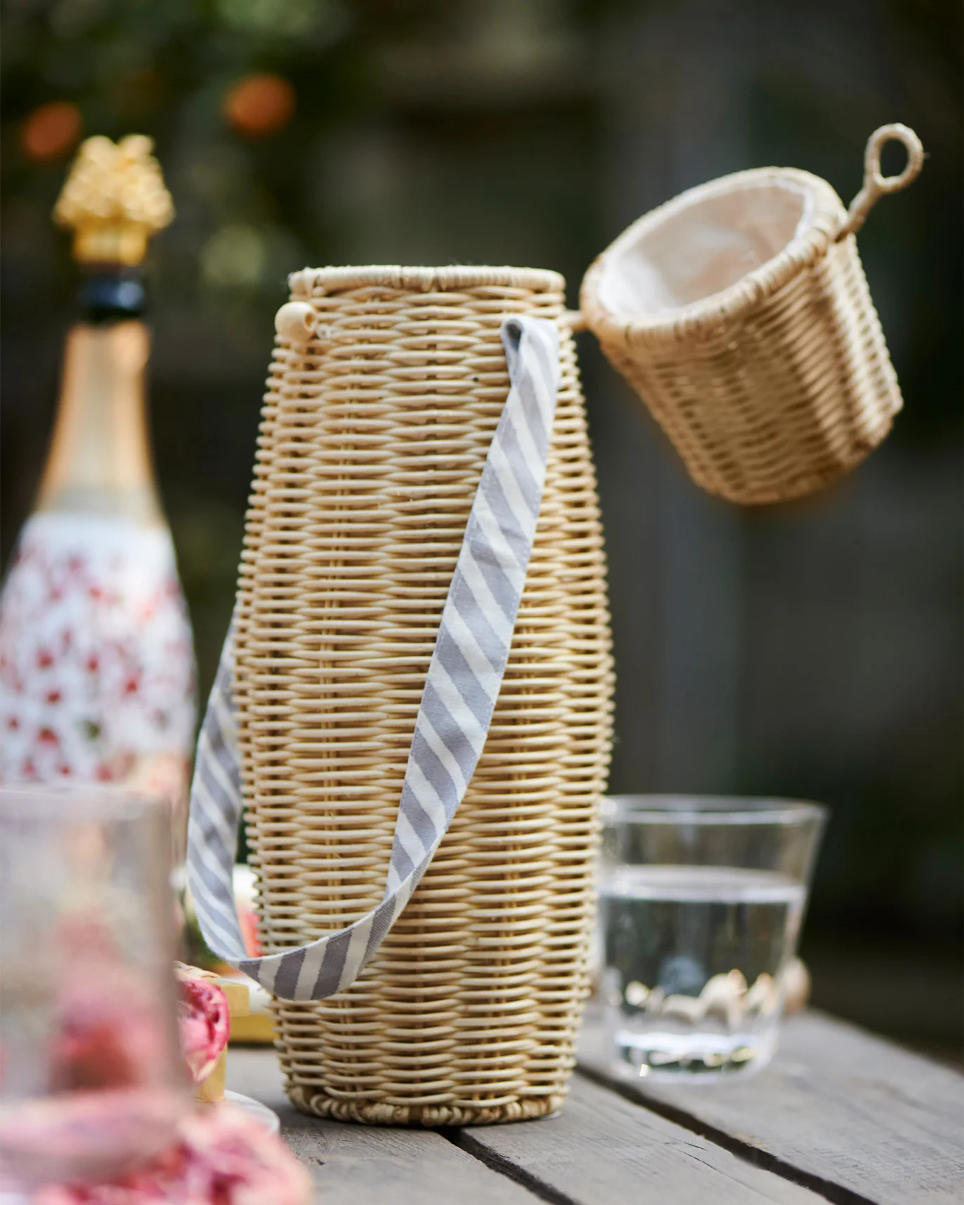 Rattan Wine Holder - Image 2