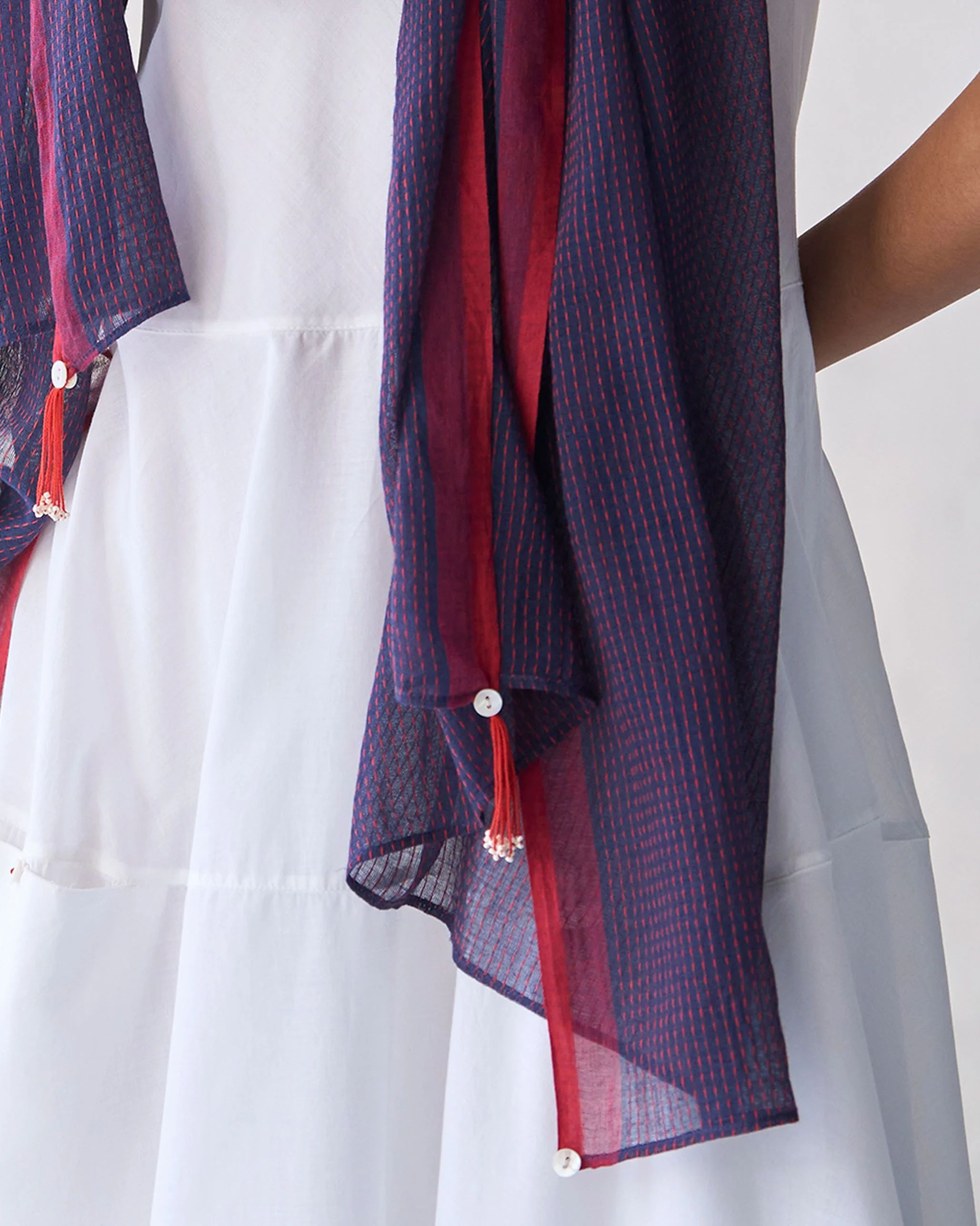 Raven Scarf - Navy - Image 2