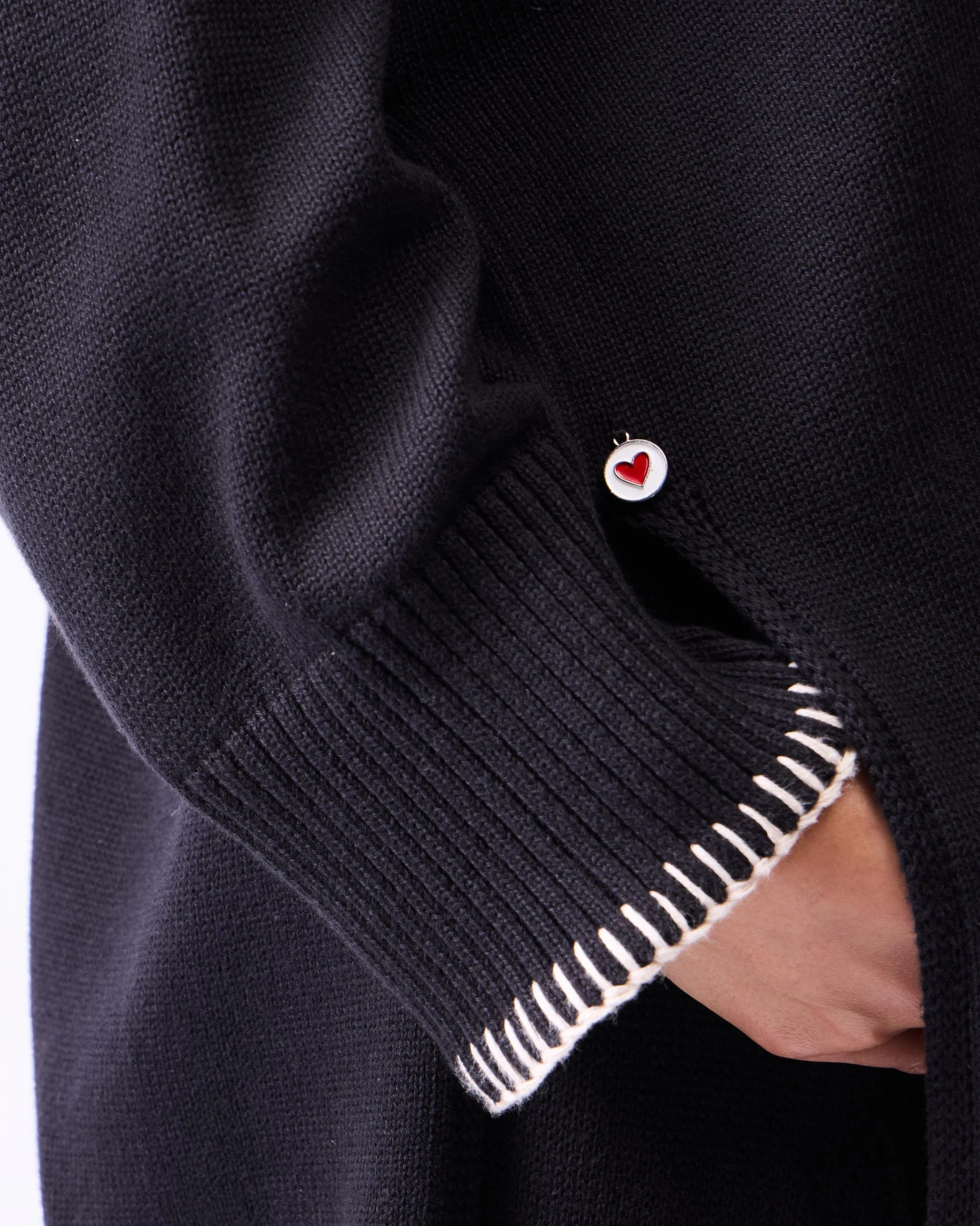 Raven Turtle Neck Sweater - Black - Image 5