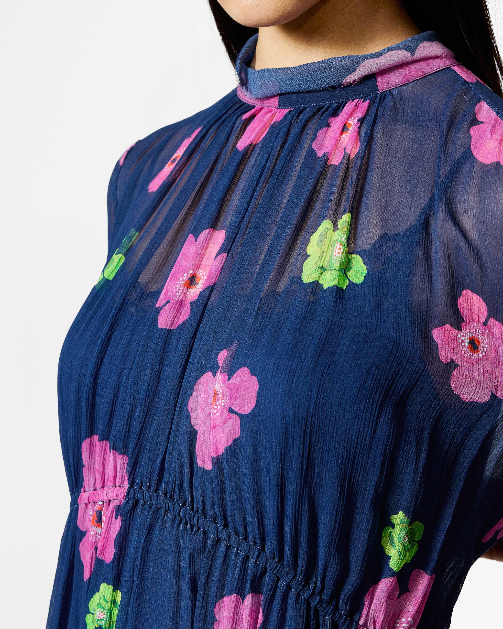 Raya Dress - Blue Printed - Image 3