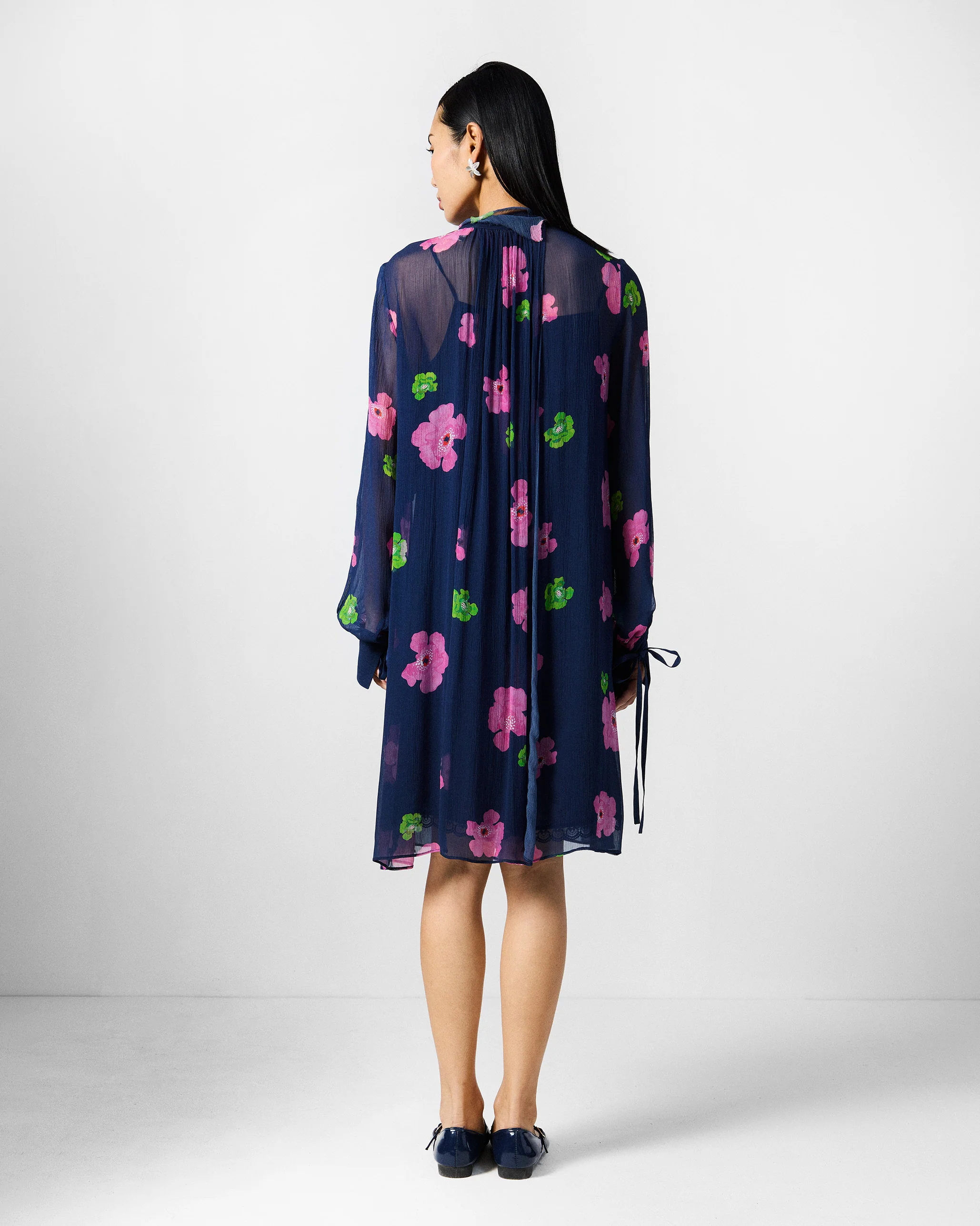 Raya Dress - Blue Printed - Image 6