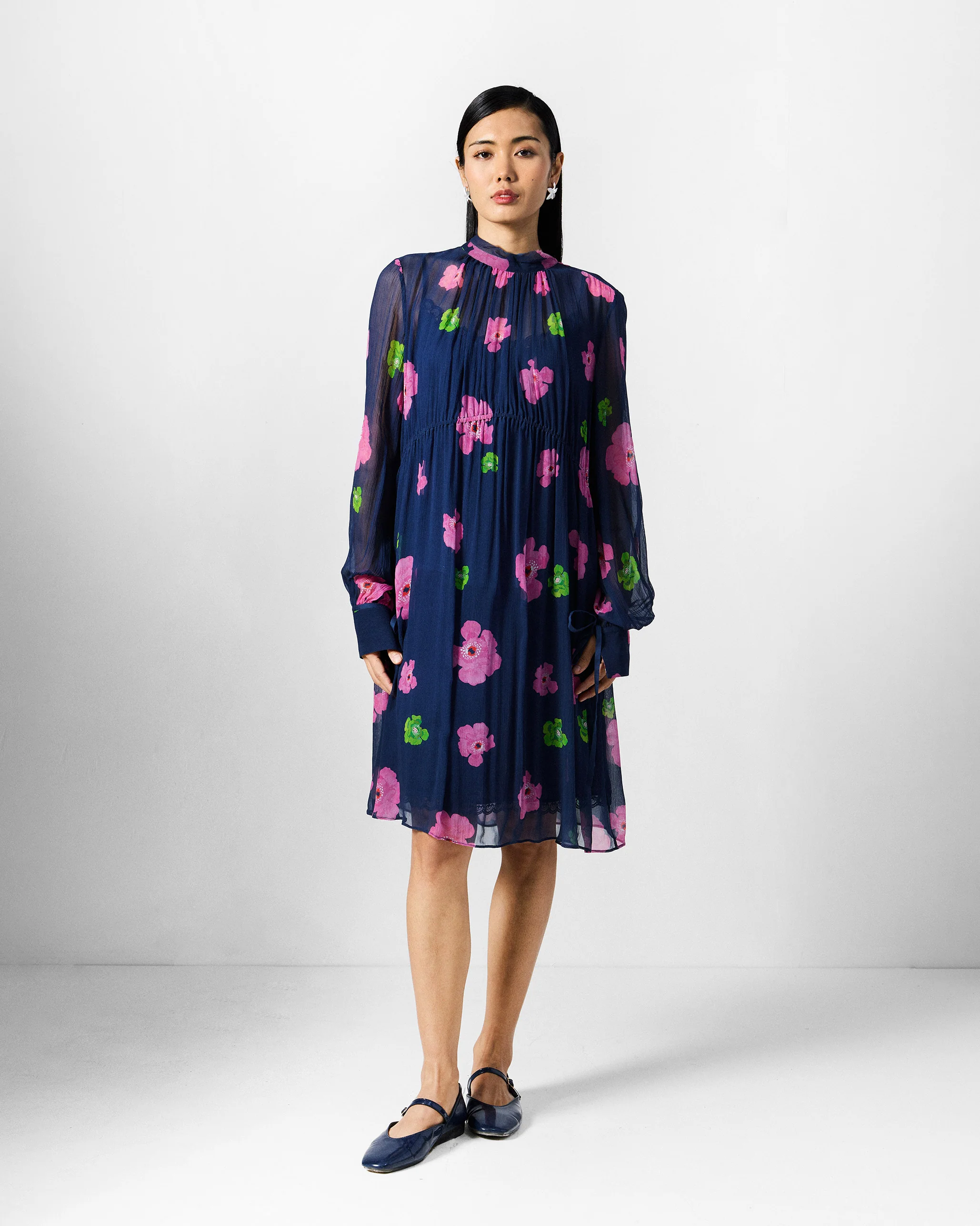 Raya Dress - Blue Printed - Image 7