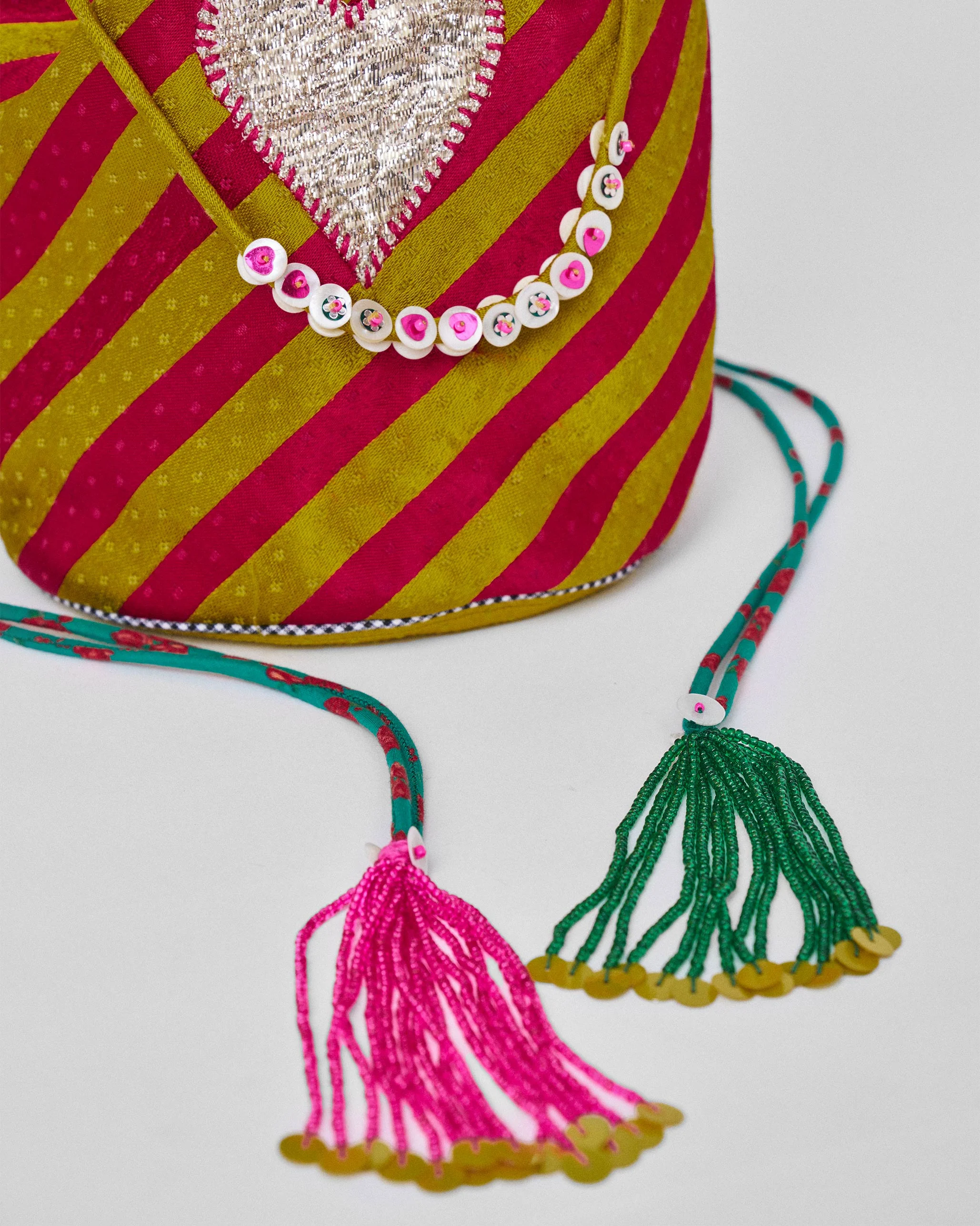 Raya Potli - Fuschia & Chartreuse - Image 4