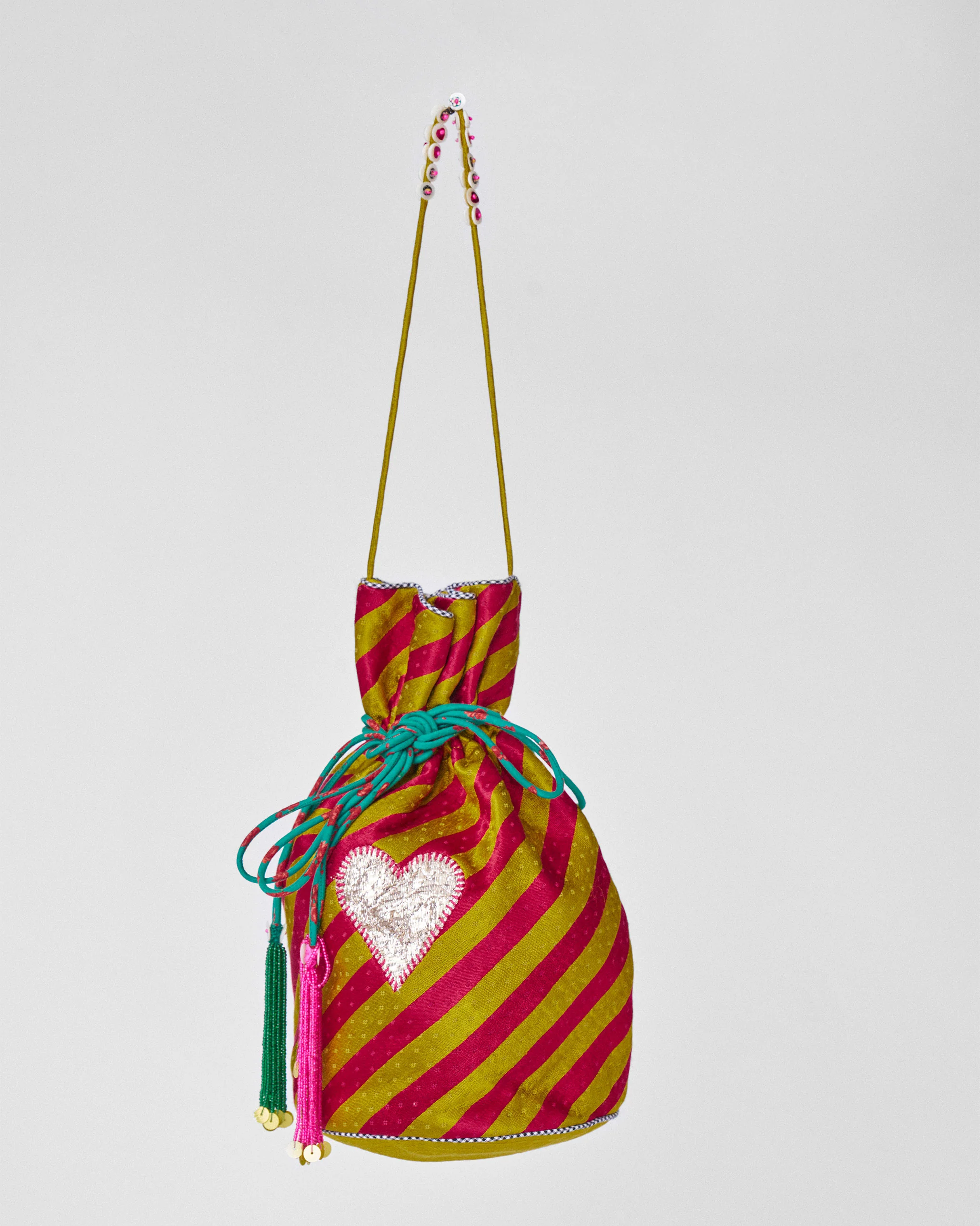 Raya Potli - Fuschia & Chartreuse - Image 6