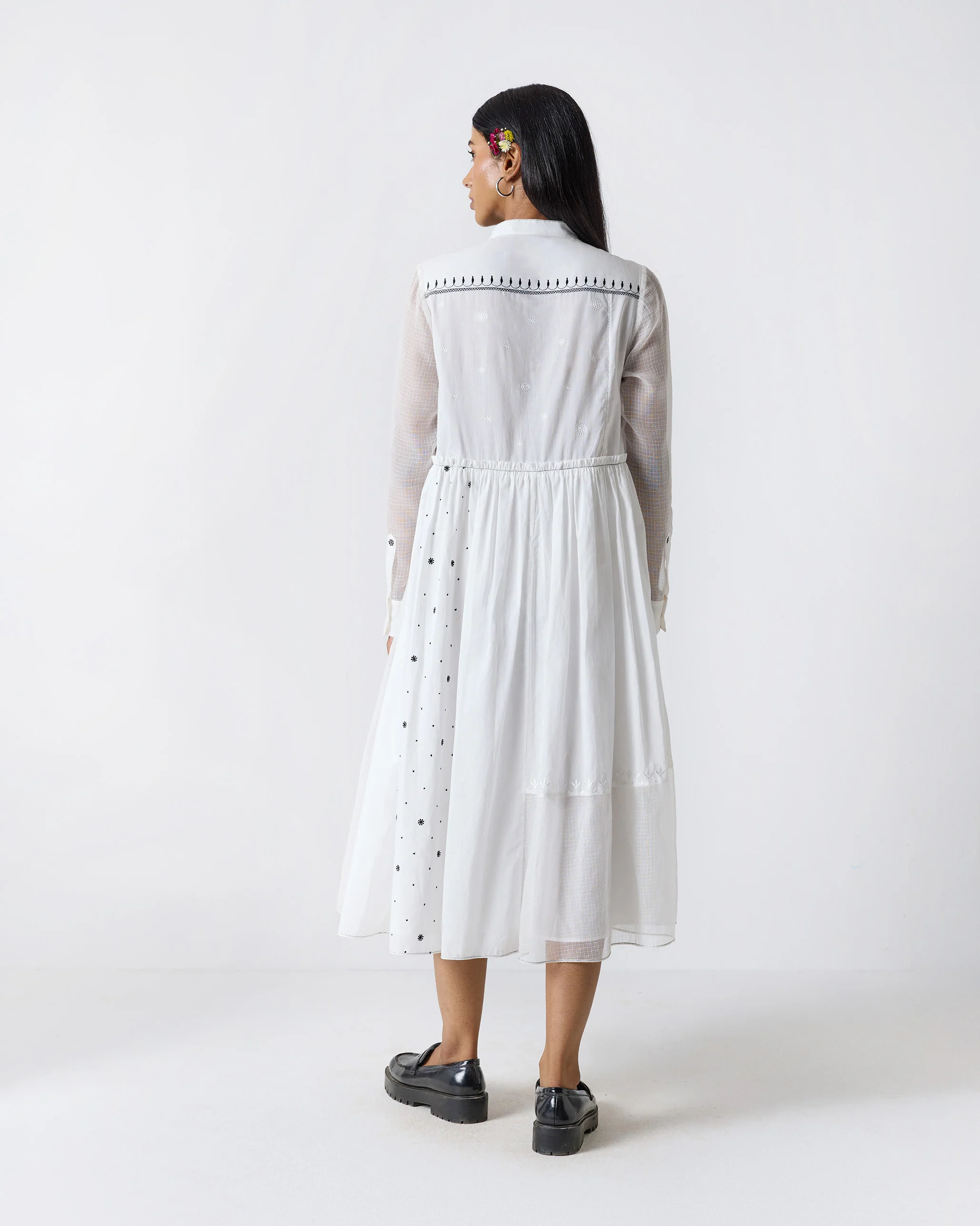 Rayna Dress - White Embroidery - Image 2