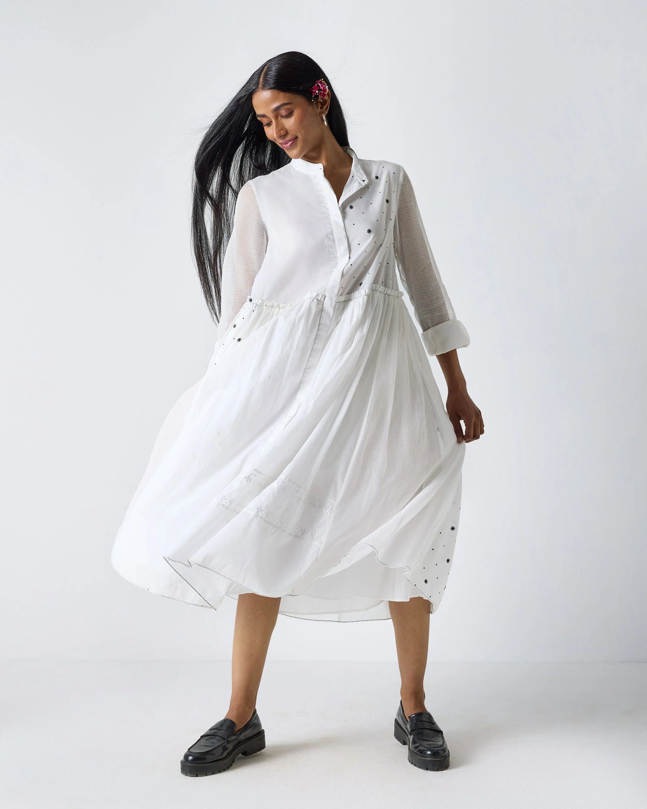 Rayna Dress - White Embroidery - Image 6