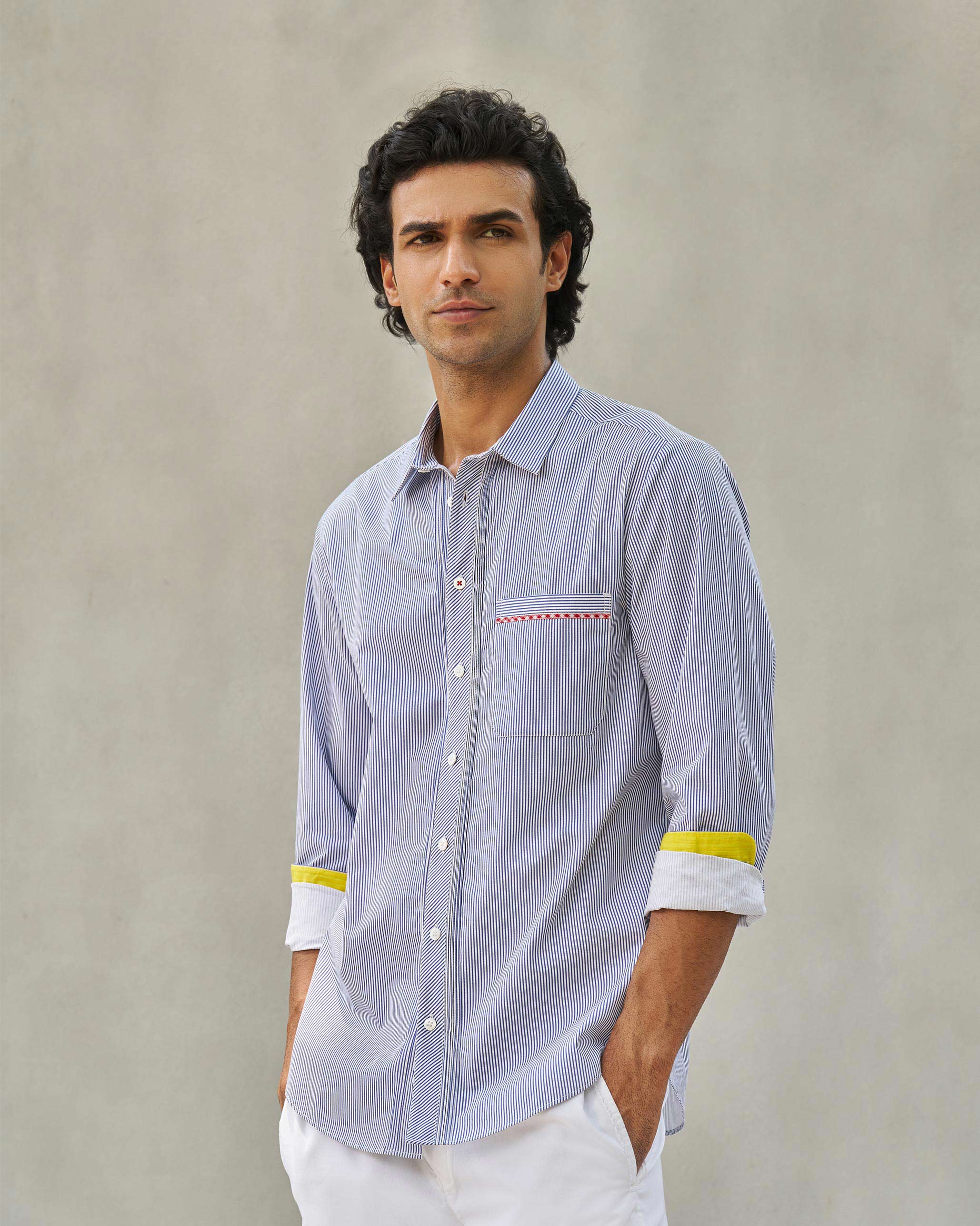 Rays shirt - Blue & White - Image 5