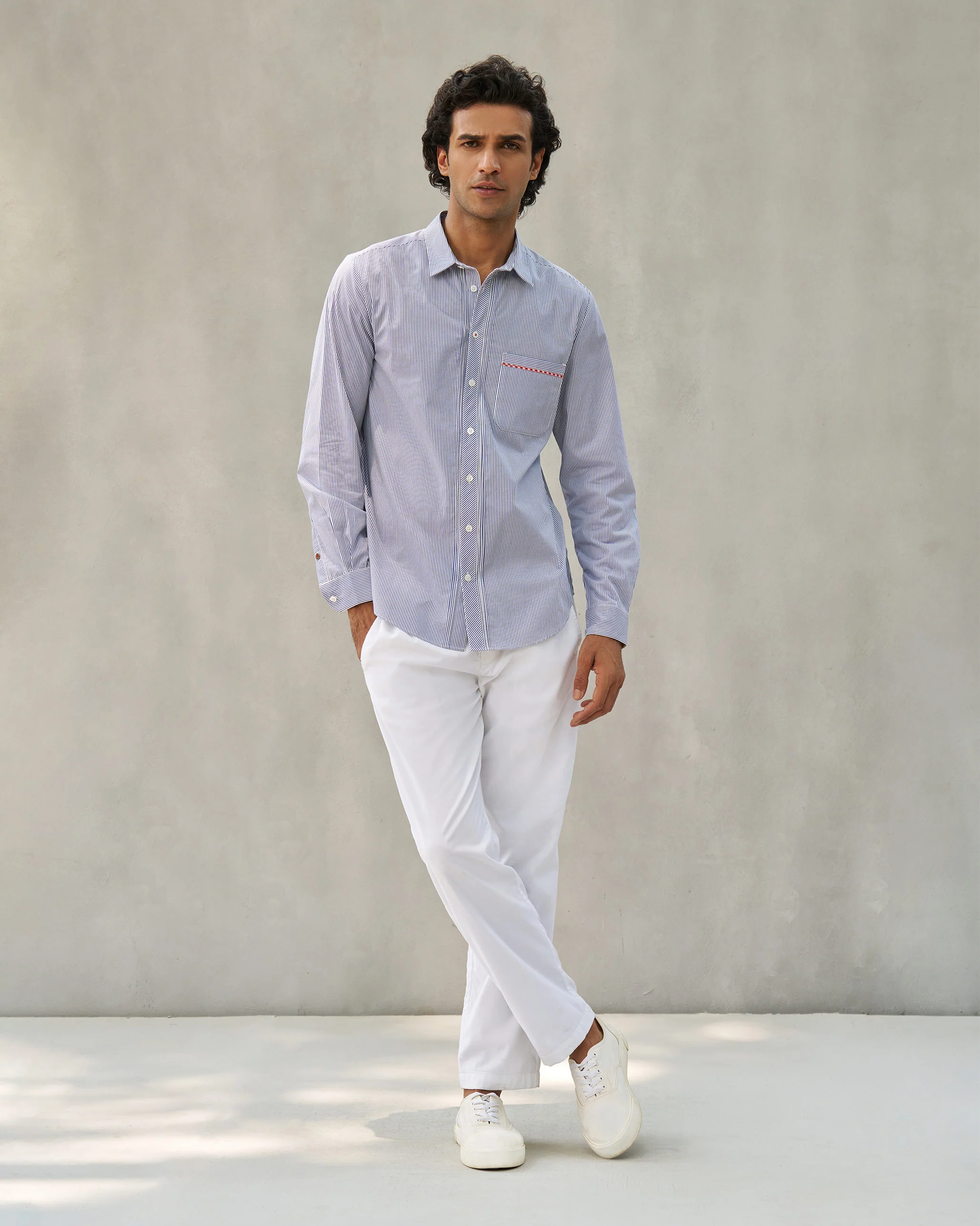 Rays shirt - Blue & White - Image 6