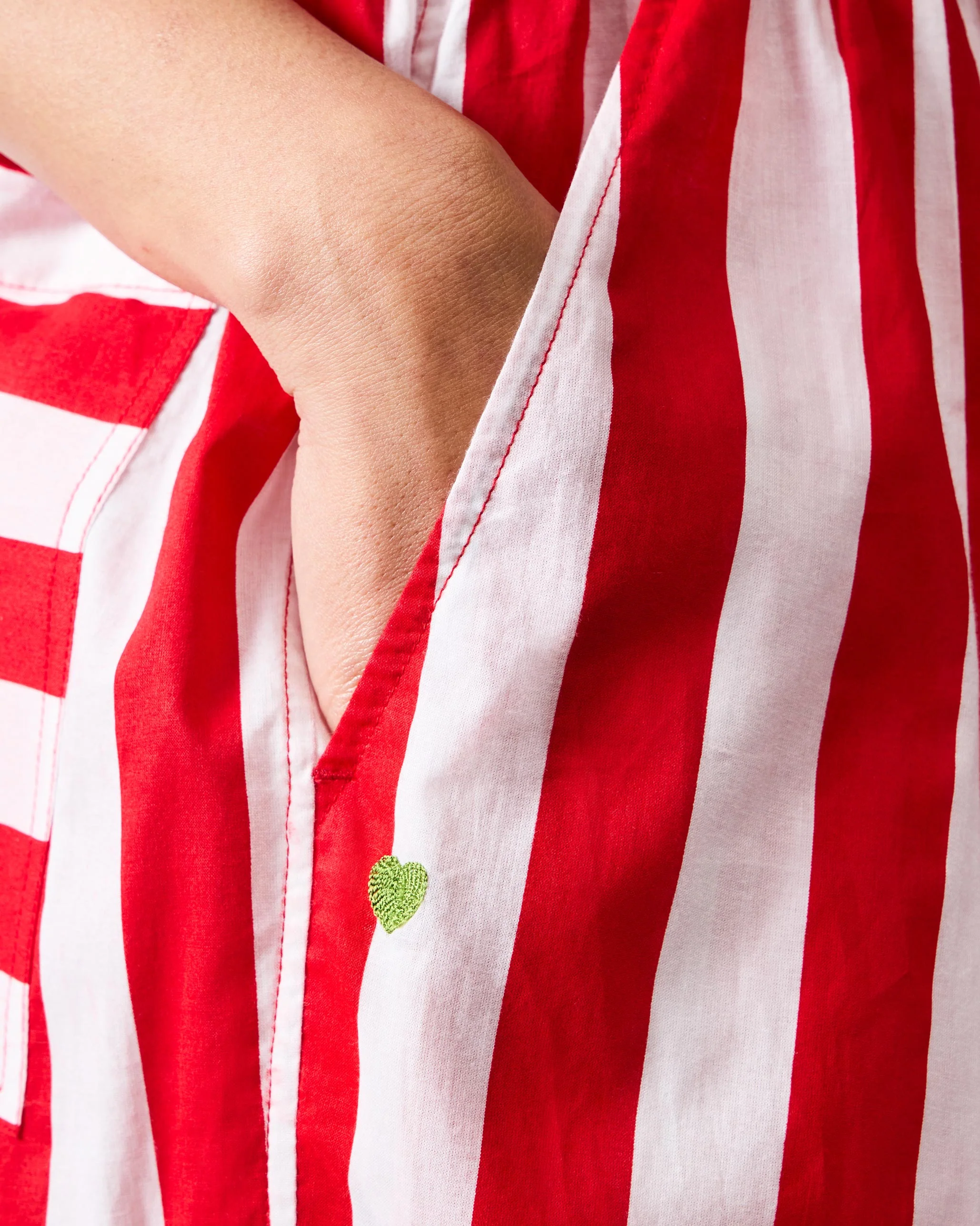 Recess Pants - Red & White Stripes - Image 2