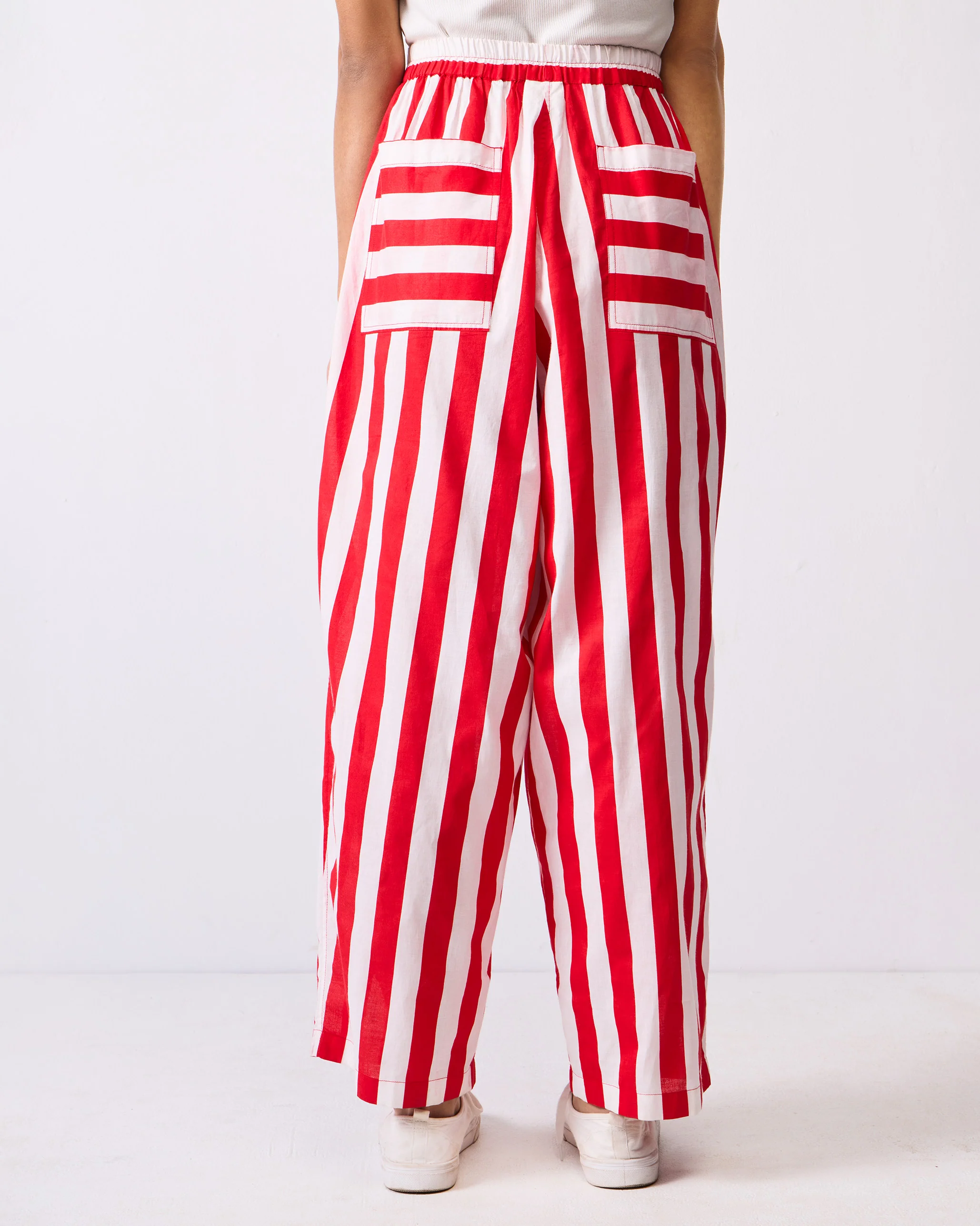 Recess Pants - Red & White Stripes - Image 3