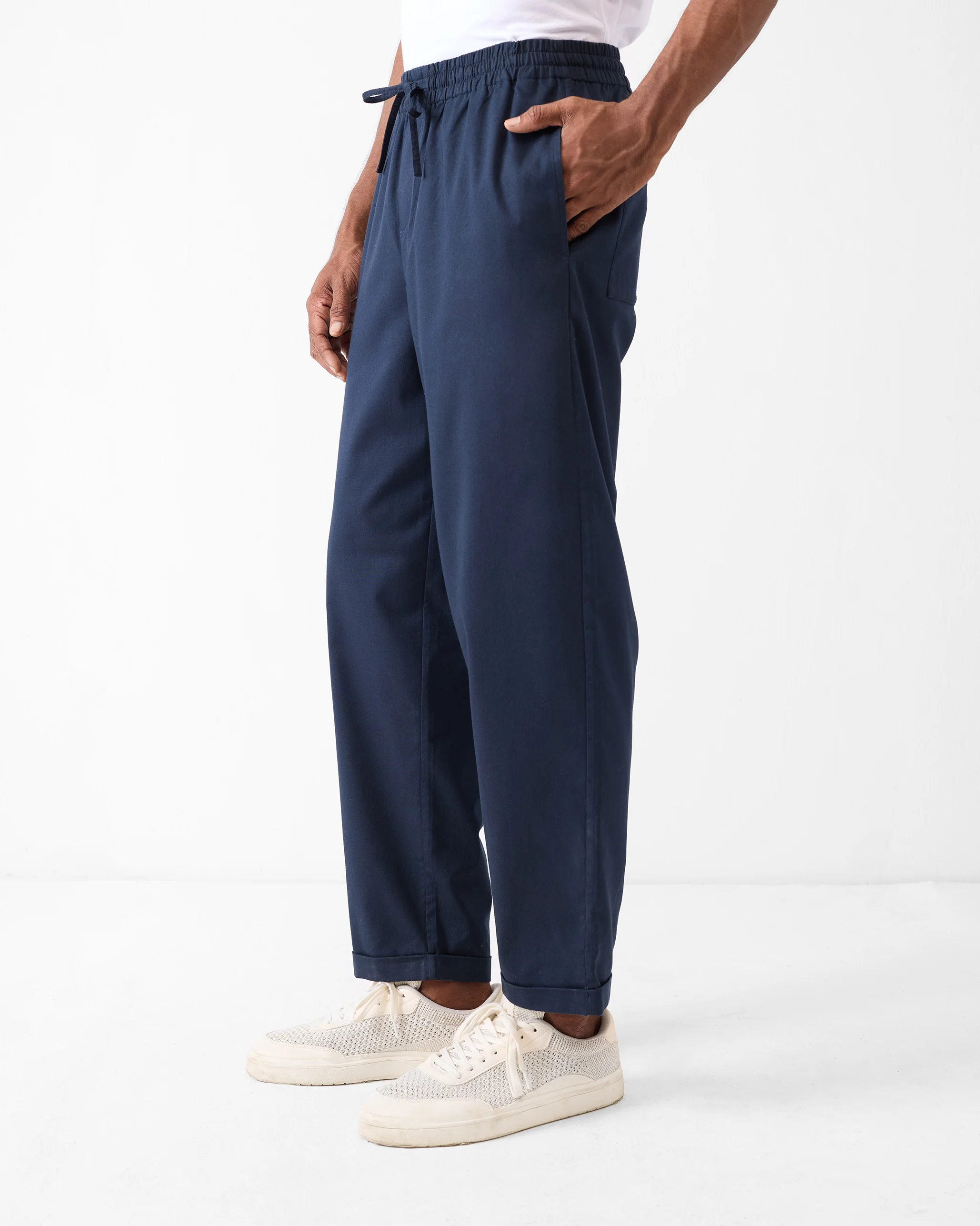 Relaxed Chinos - Navy - Image 2