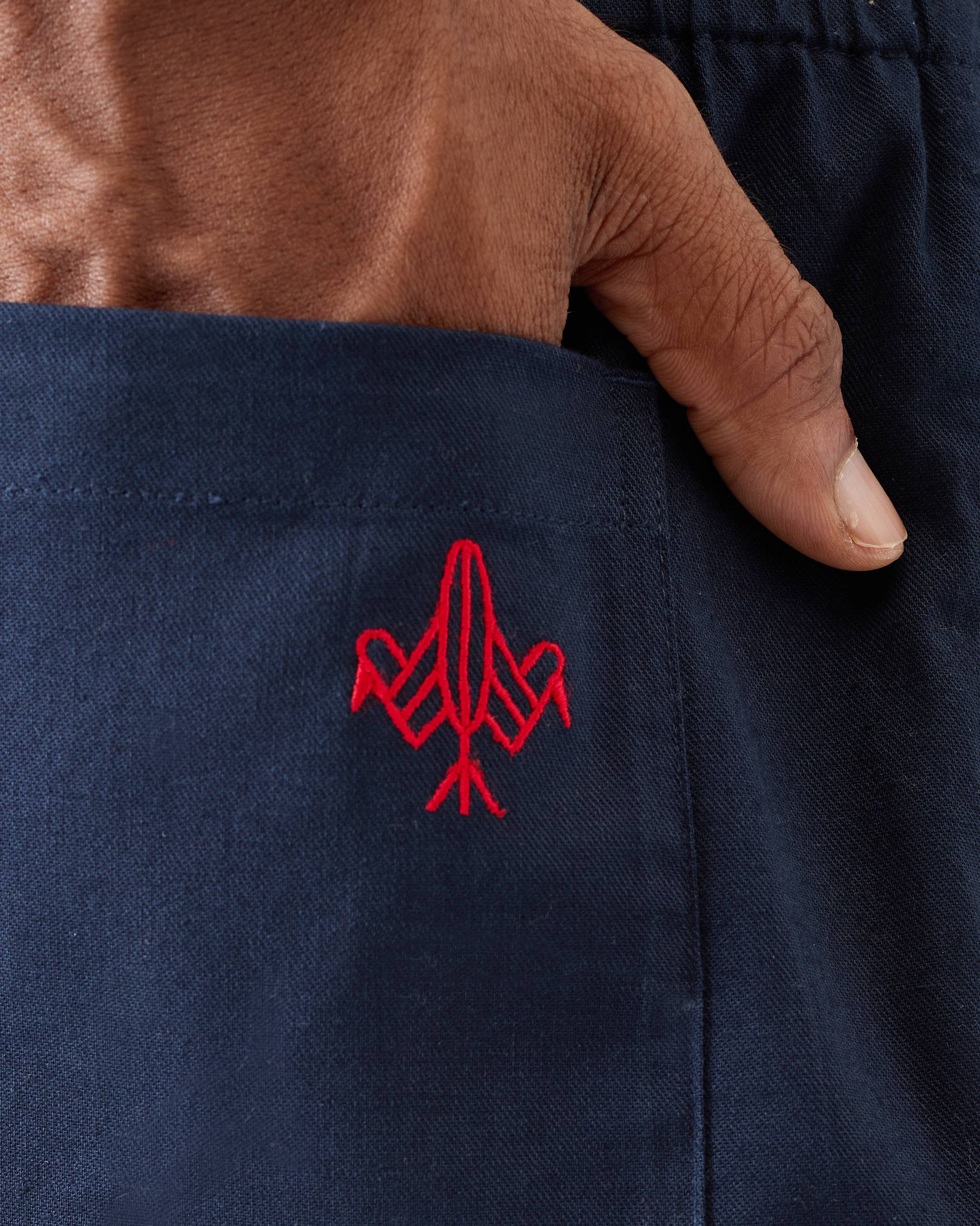 Relaxed Chinos - Navy - Image 4