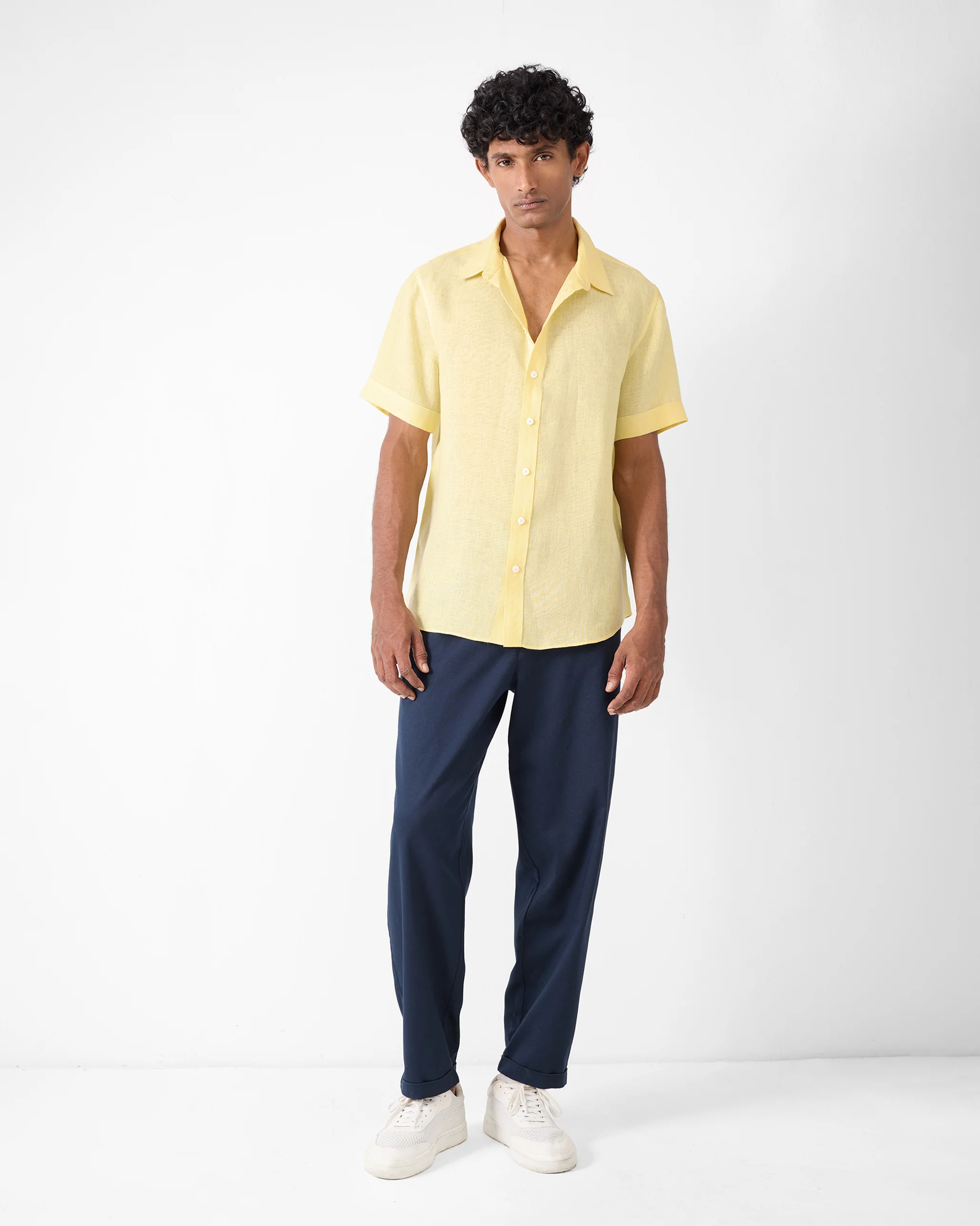 Relaxed Chinos - Navy - Image 5