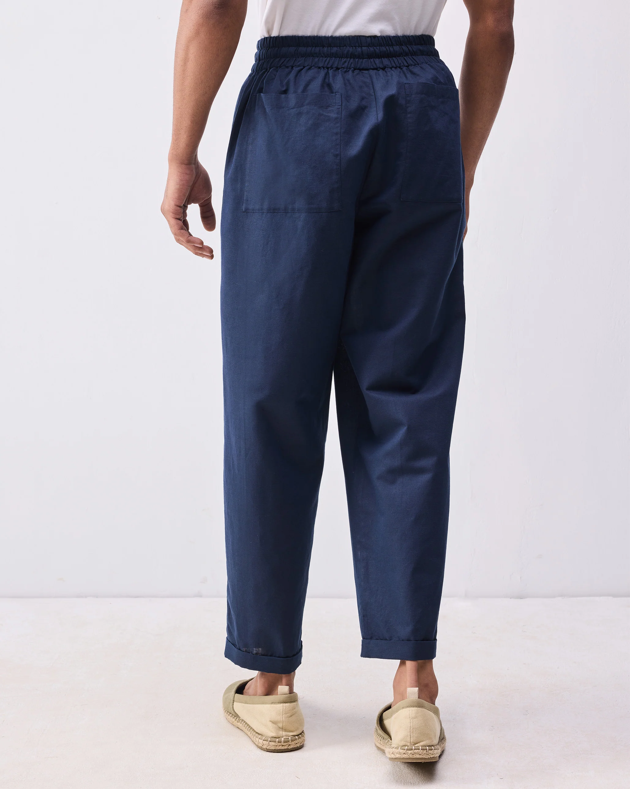 Relaxed Chinos - Navy - Image 3