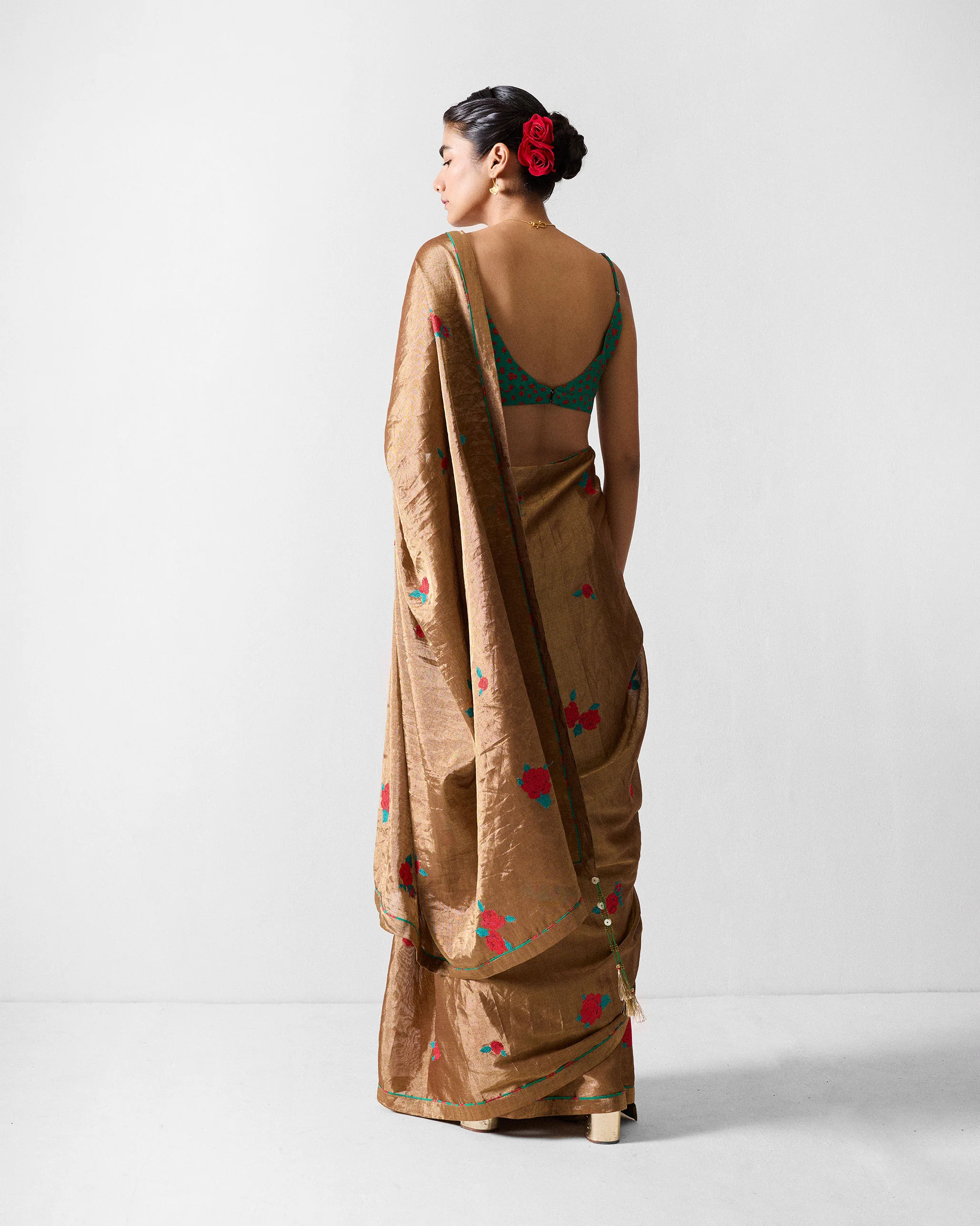 Reva Sari - Gold Embroidered - Image 3