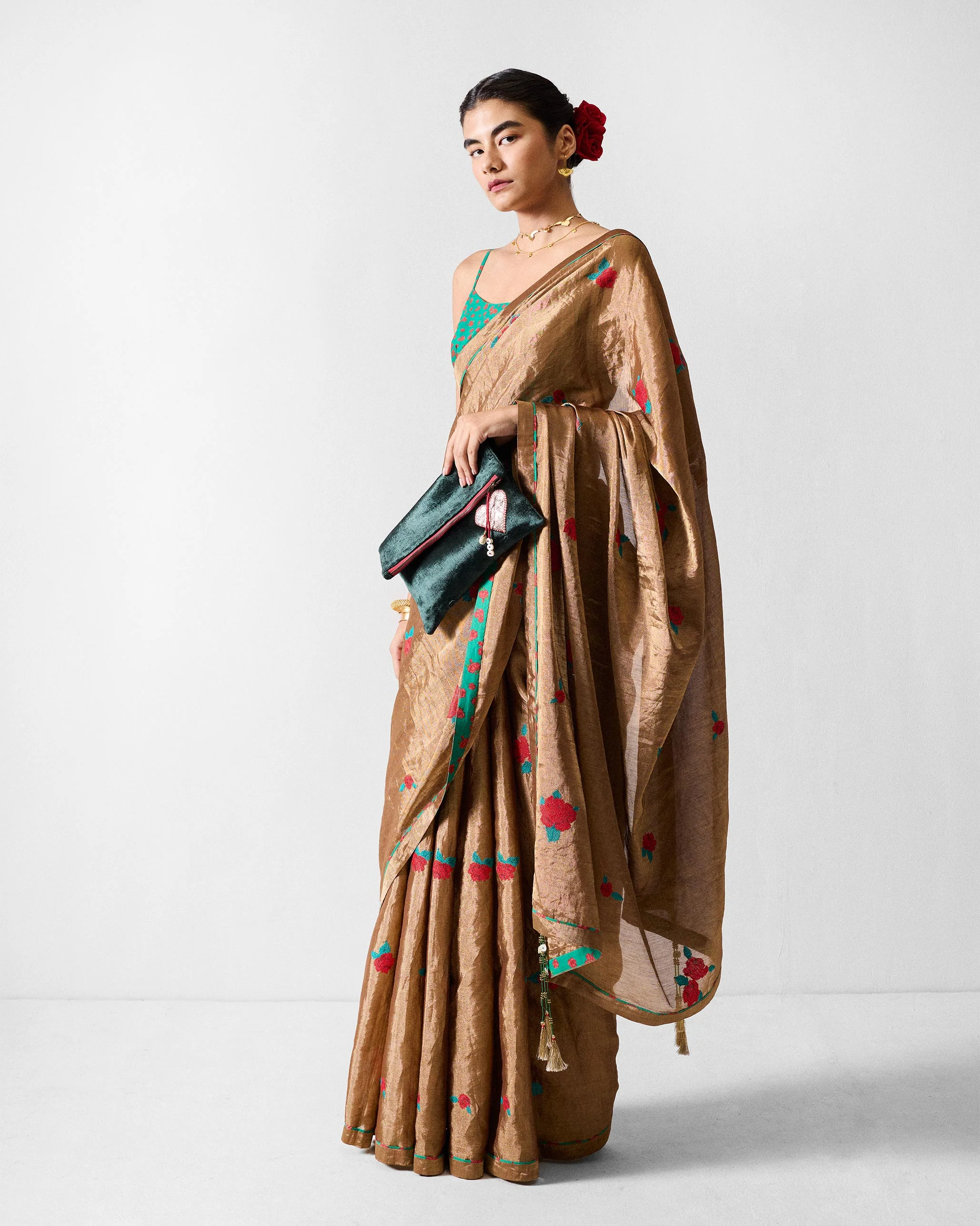 Reva Sari - Gold Embroidered - Image 6