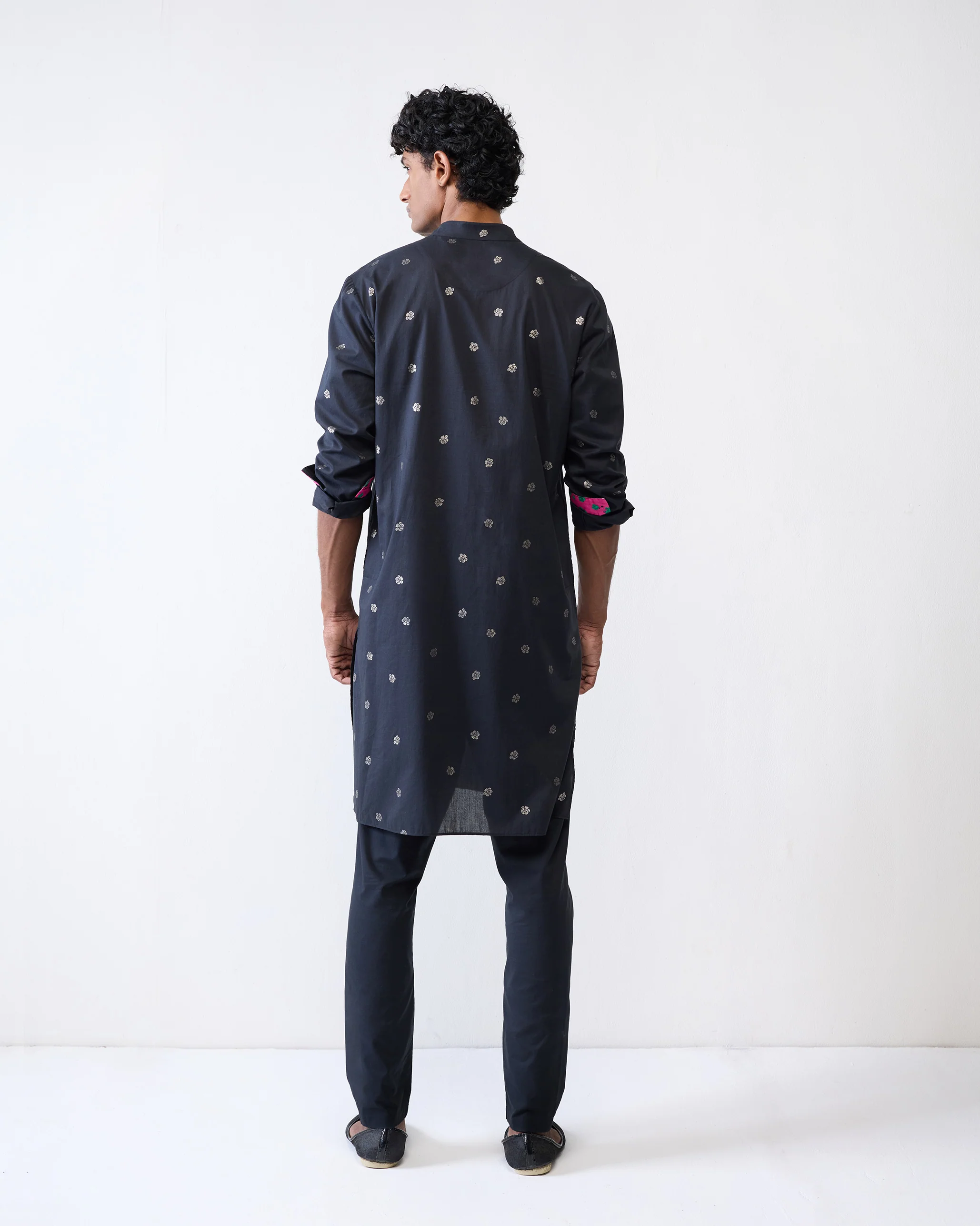 Rey Kurta - Black Printed - Image 6