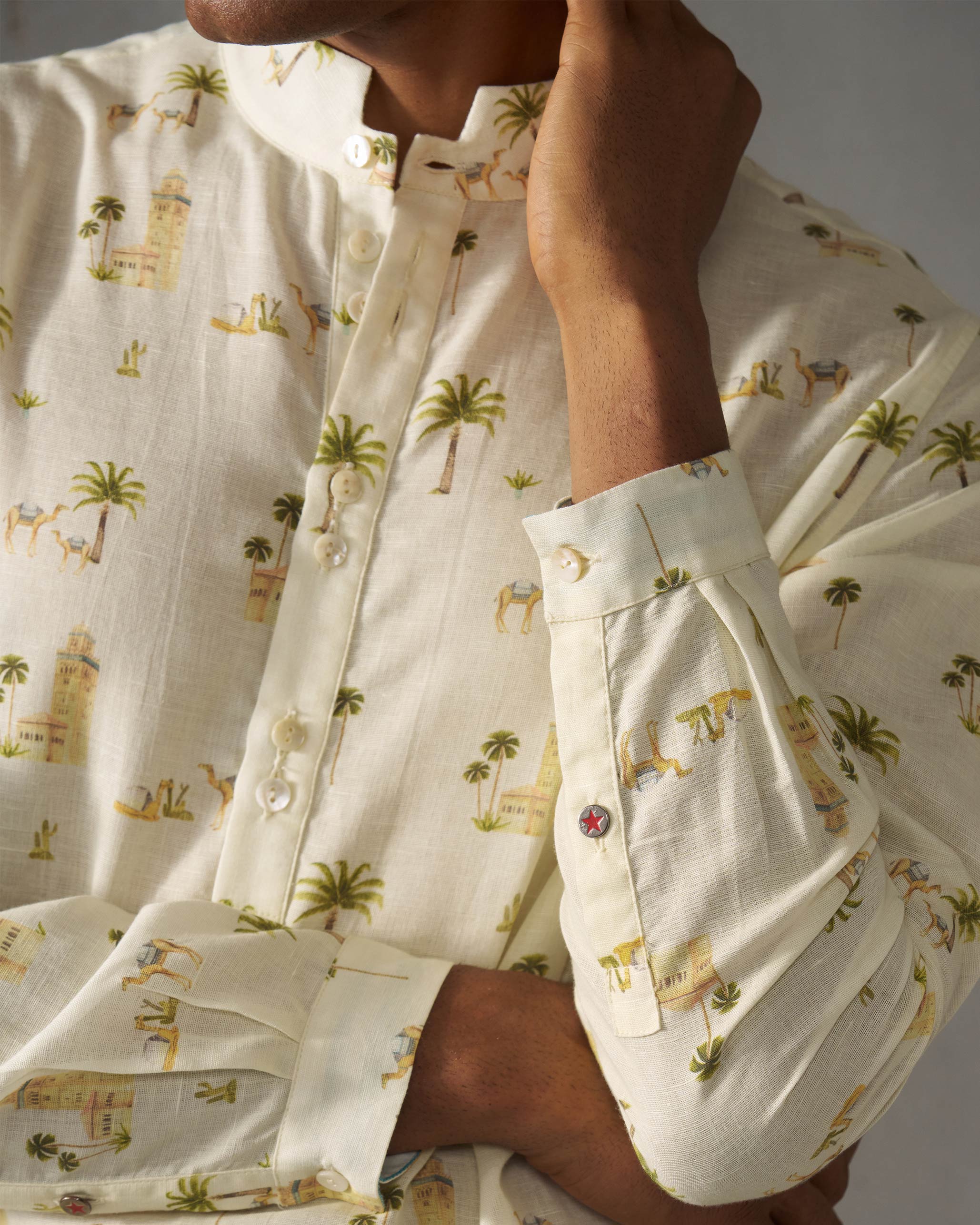 Rey Kurta - Ivory Print - Image 3
