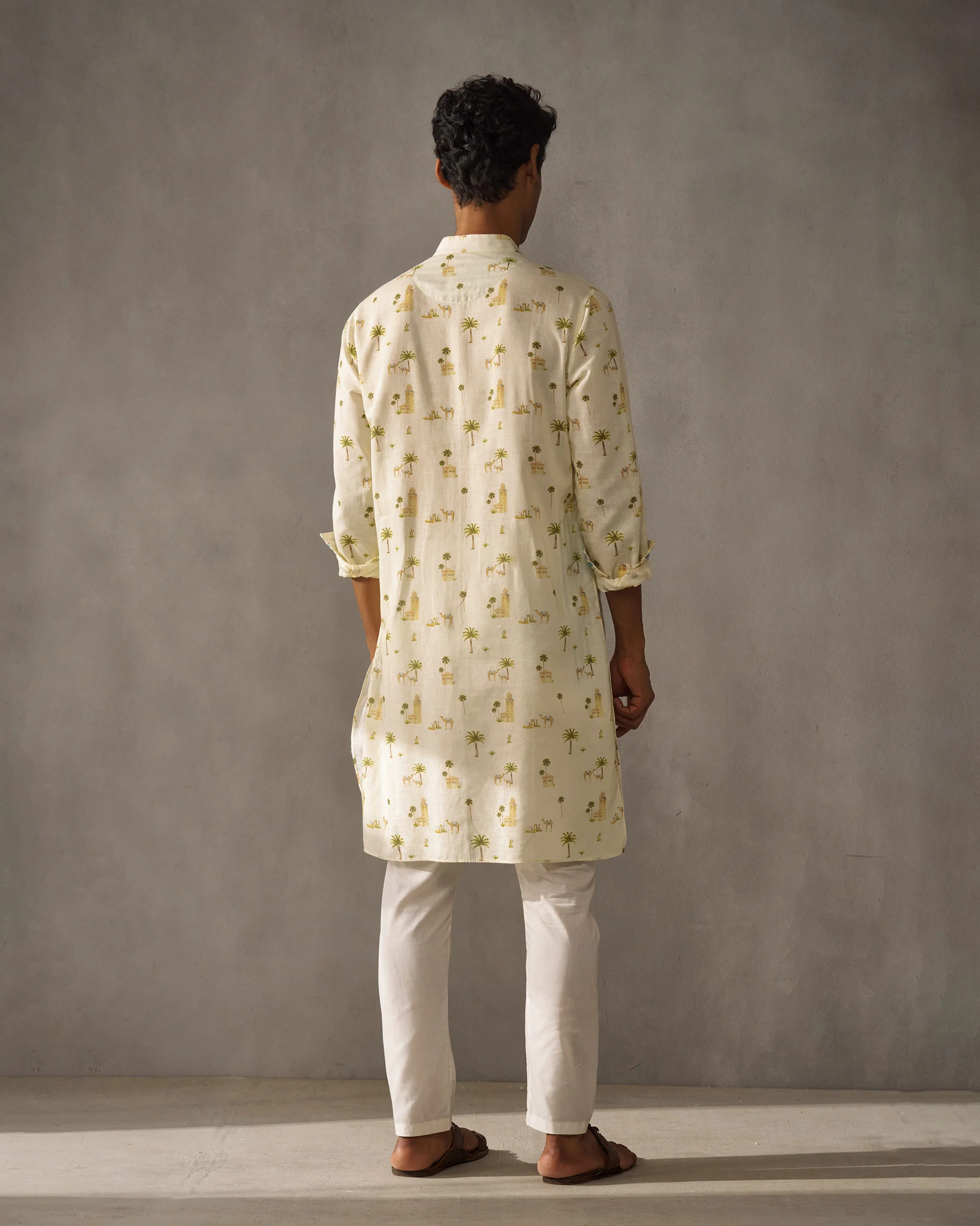 Rey Kurta - Ivory Print - Image 5