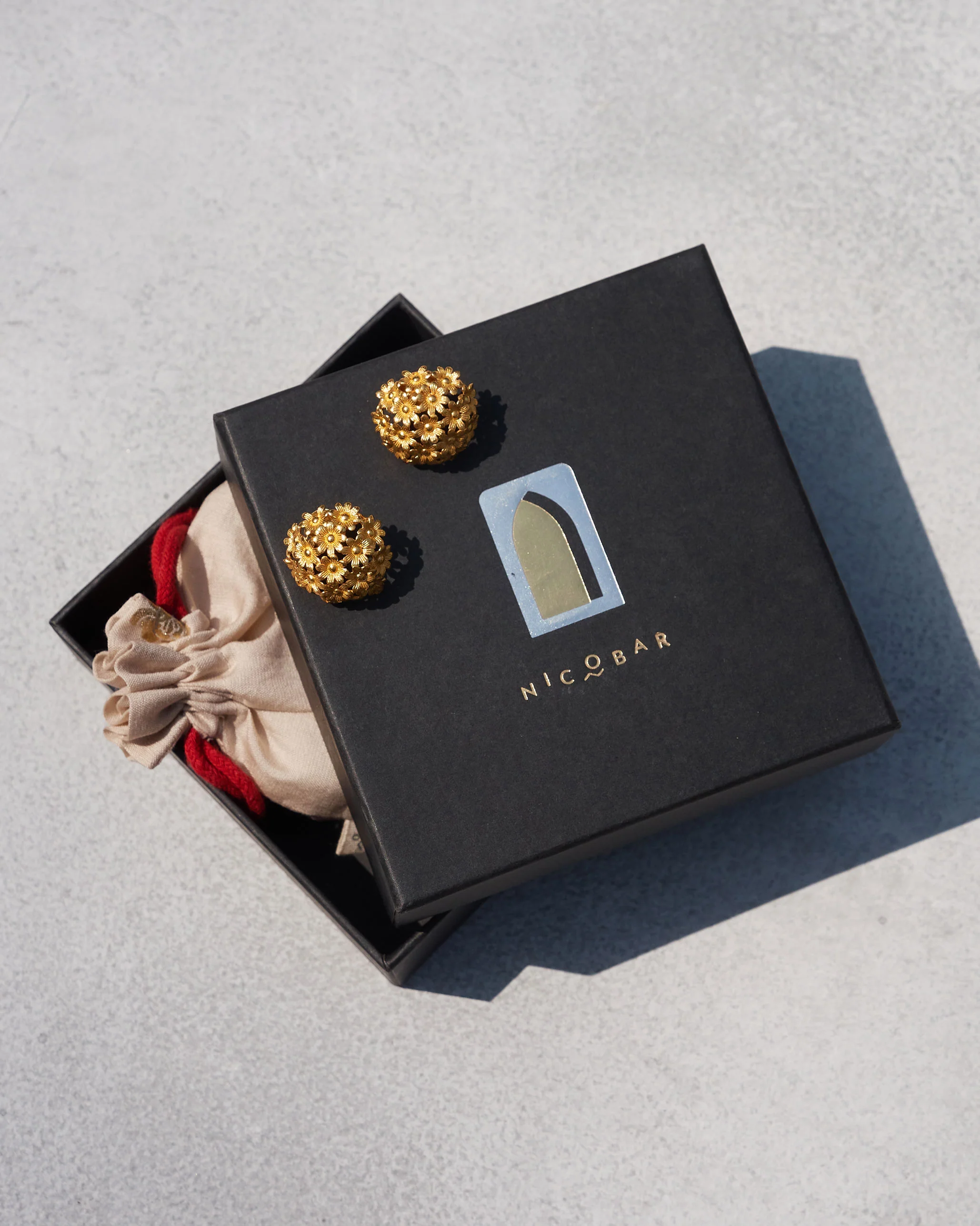 Rhododenron Earrings - Gold - Image 2