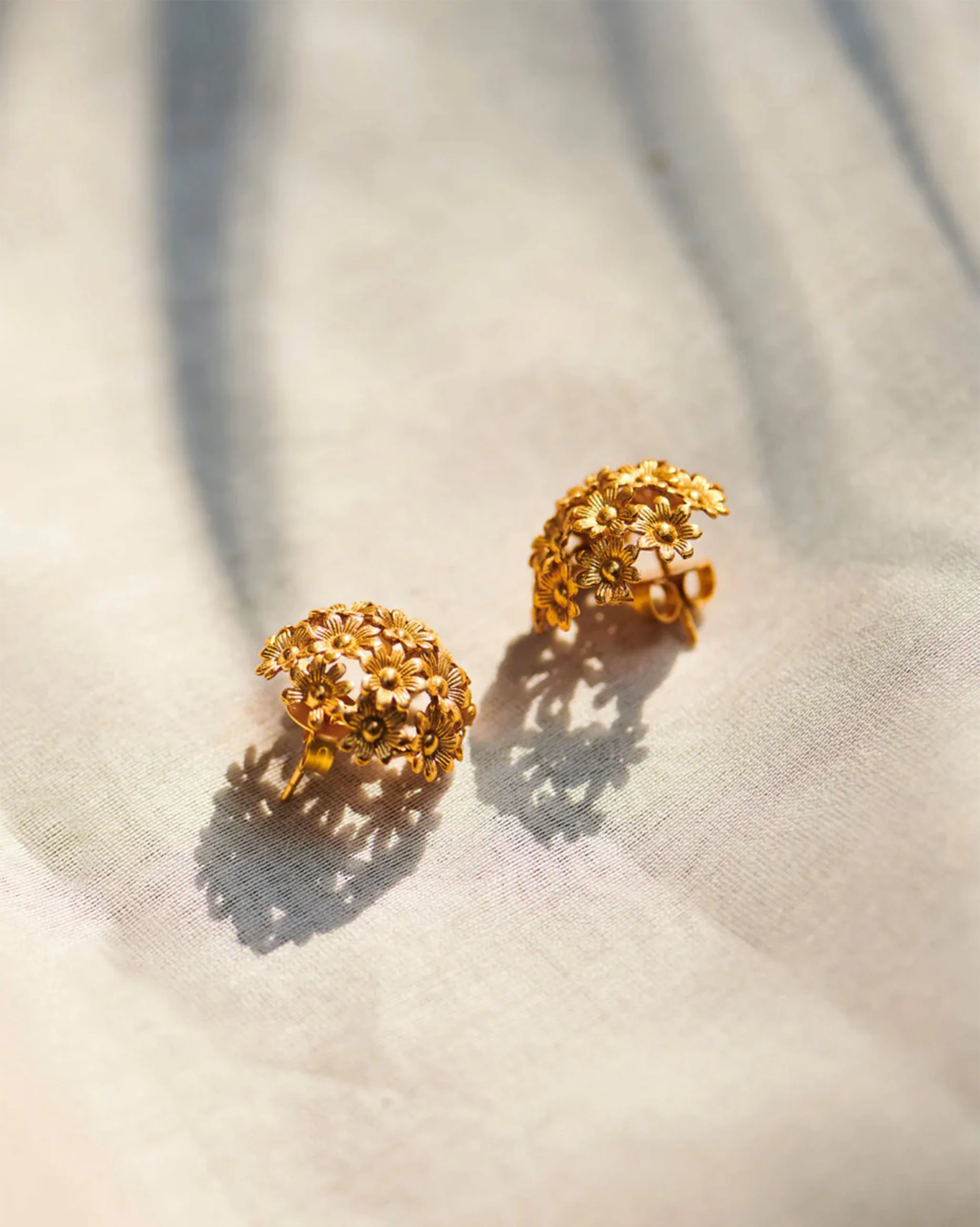 Rhododenron Earrings - Gold - Image 3