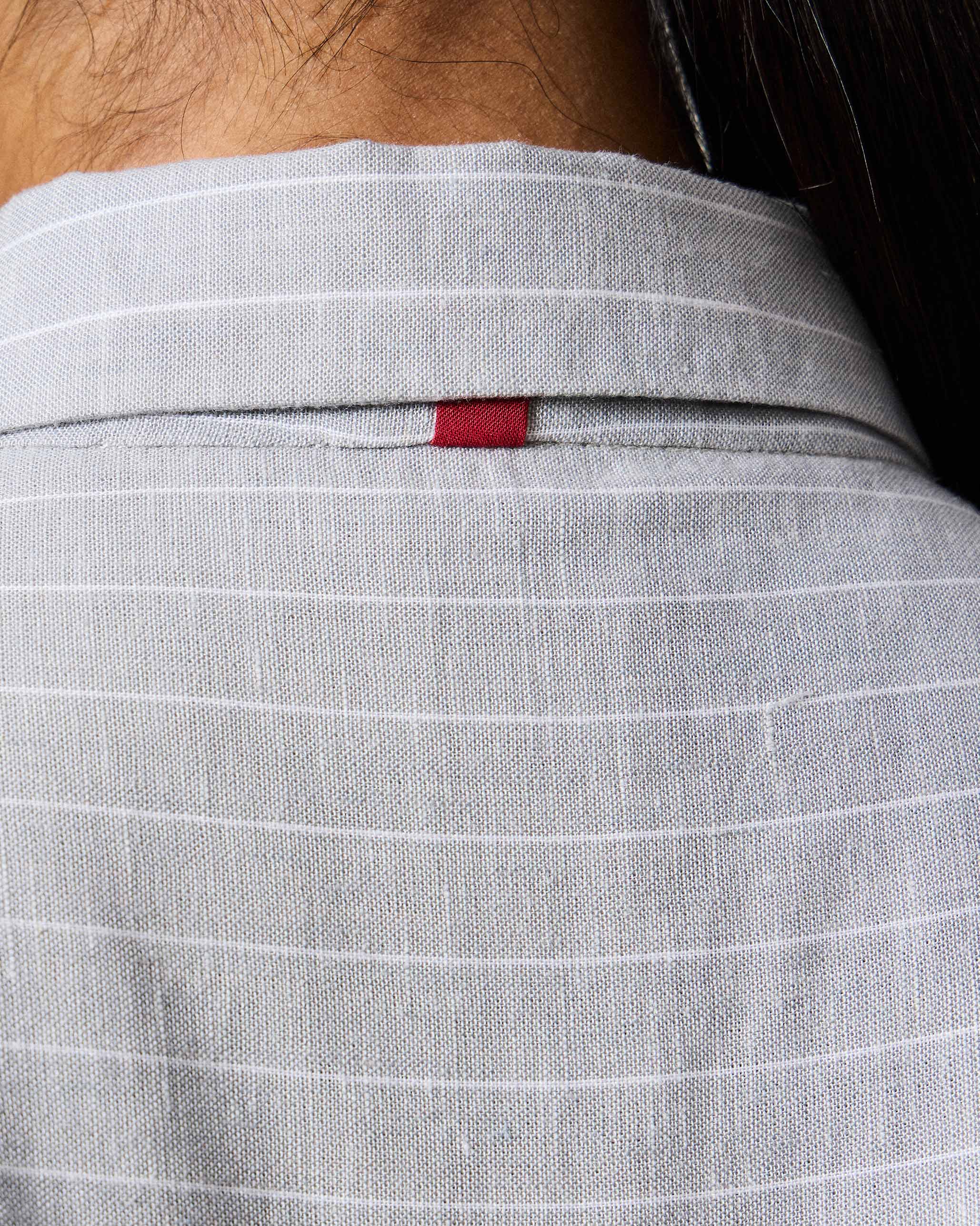 Rin Top - Grey & White Stripes - Image 5