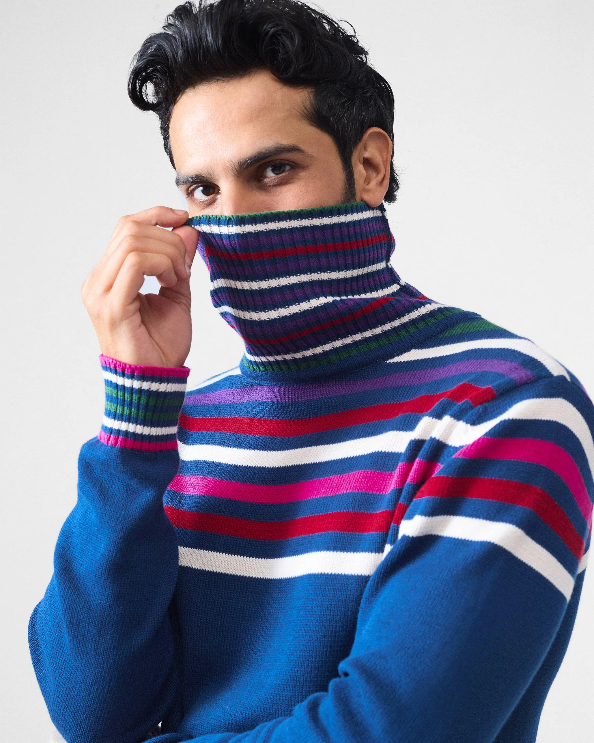 Ringer Sweater - Navy - Image 3