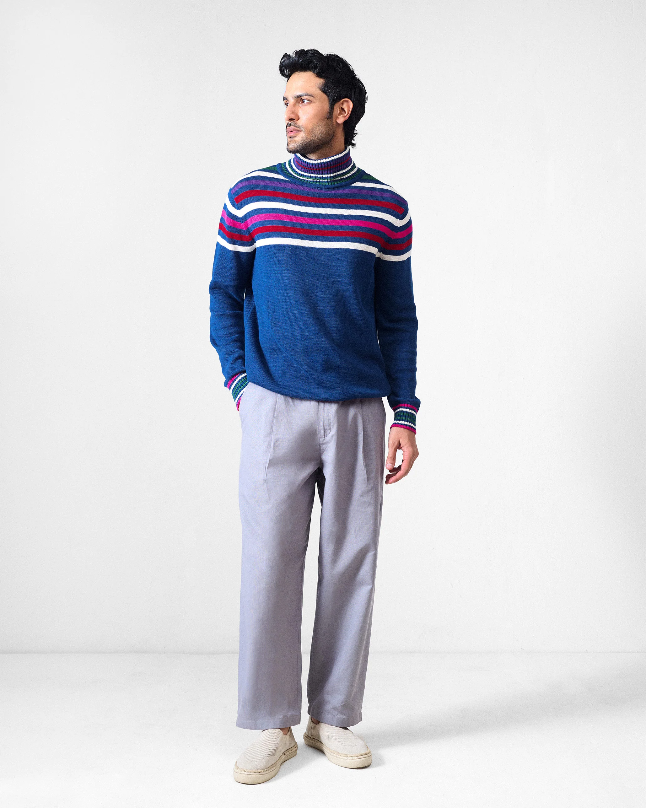 Ringer Sweater - Navy - Image 6