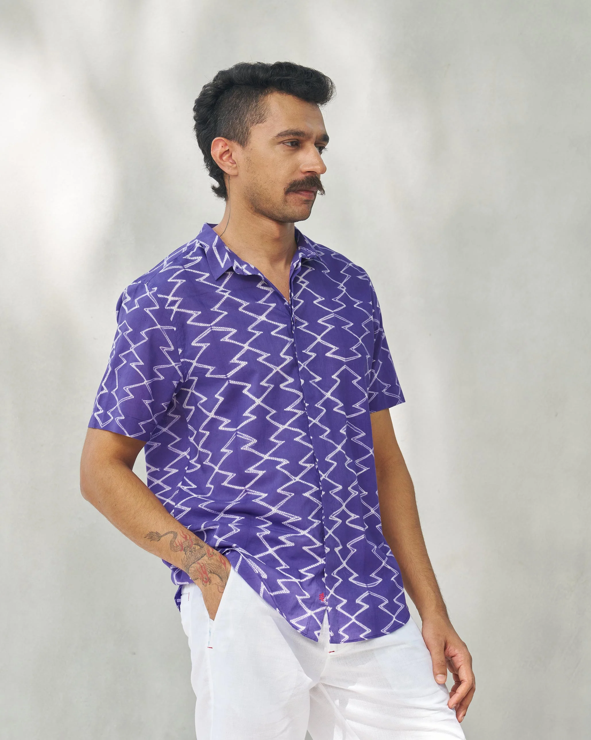Riverine Shirt - Purple - Image 5