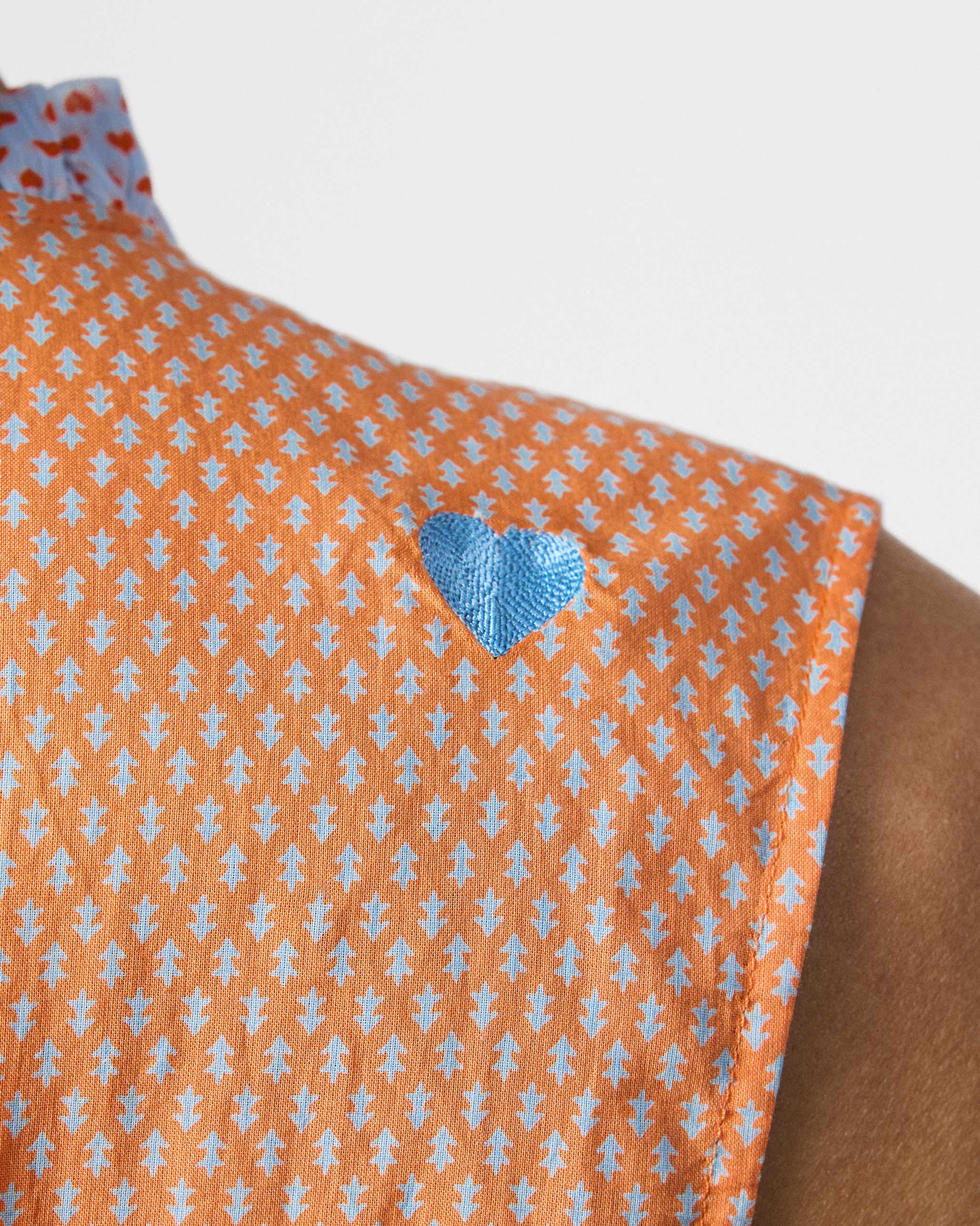 Roh Top - Orange Printed - Image 4