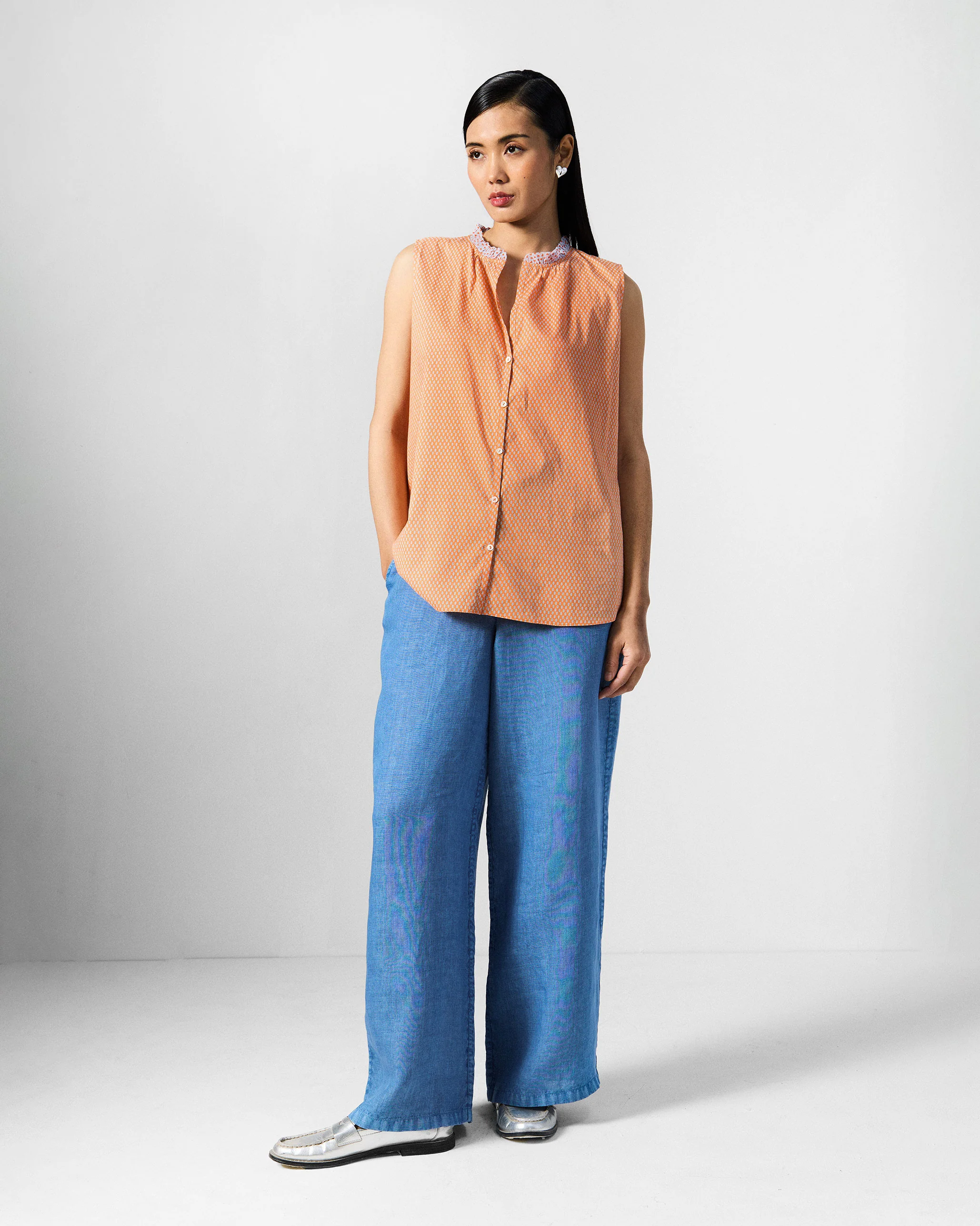 Roh Top - Orange Printed - Image 6