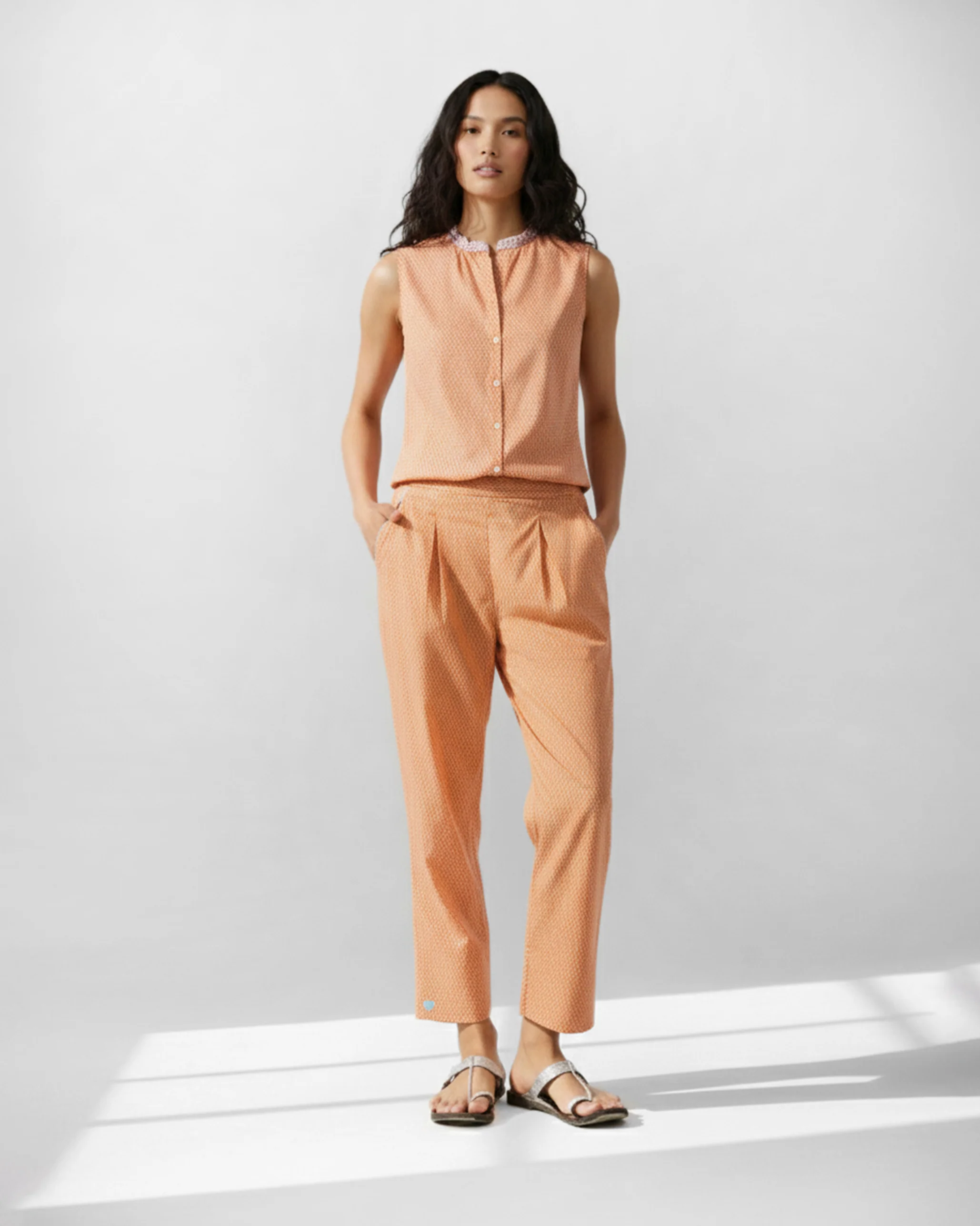 Roh Top - Orange Printed - Image 7