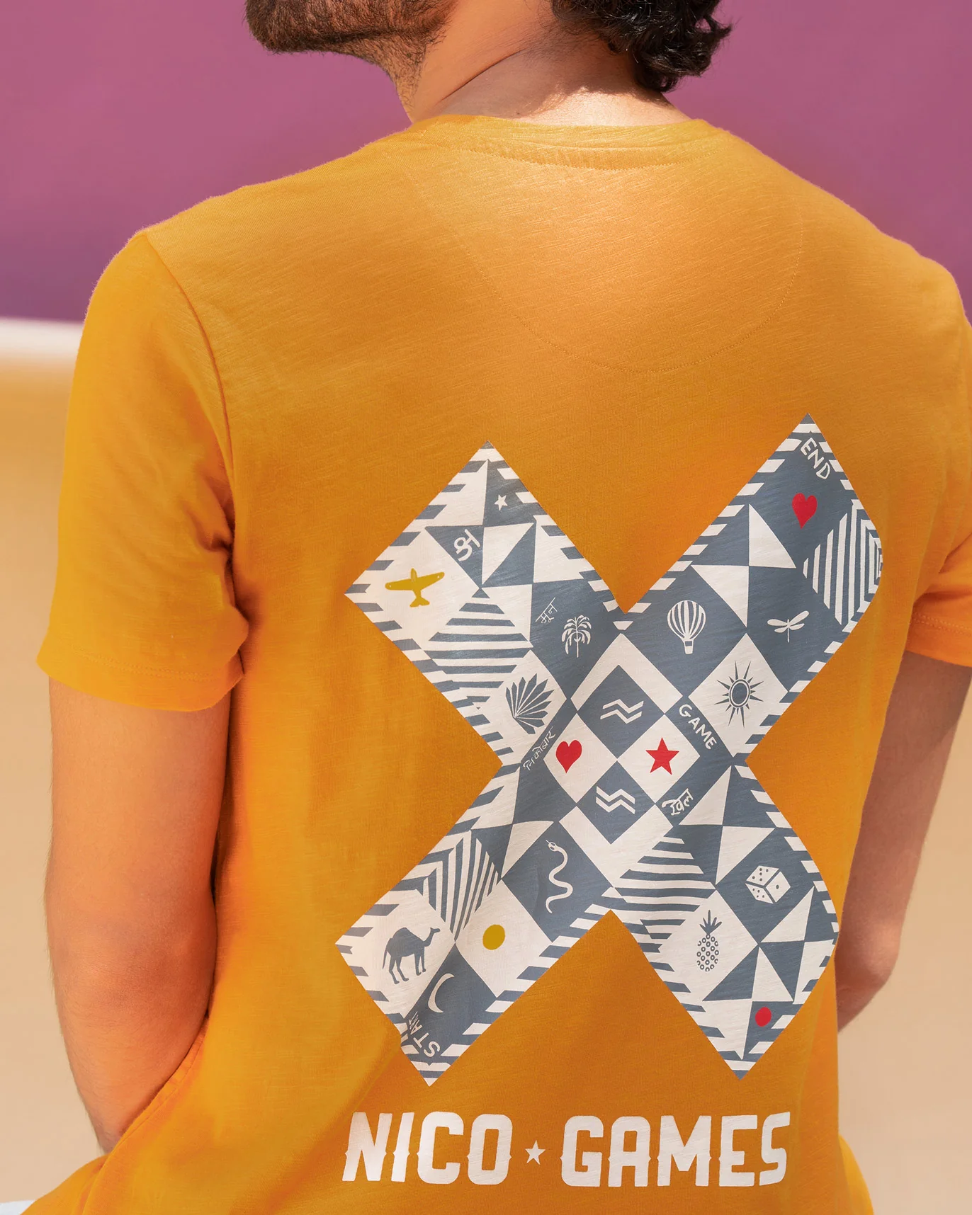 Roll The Dice T-shirt - Sandstone - Image 2