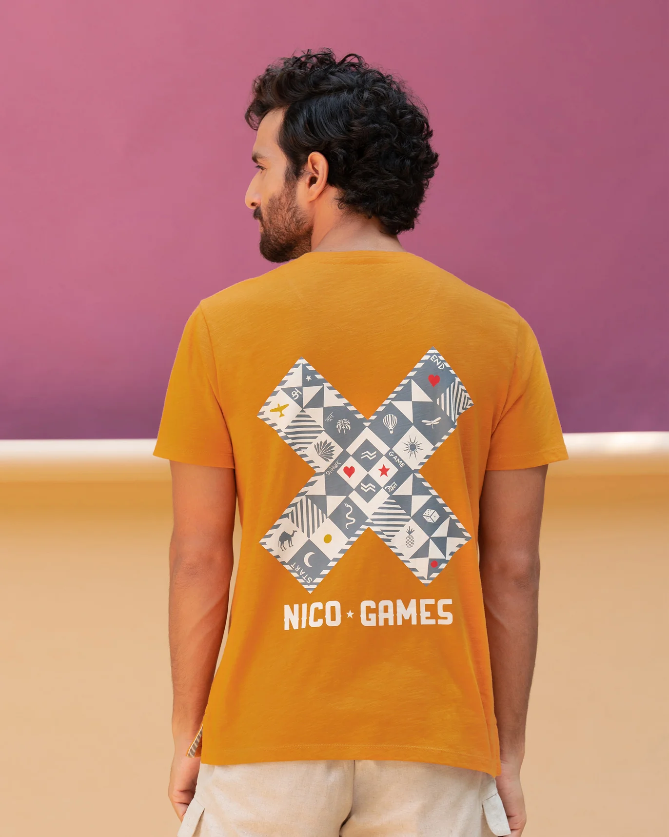 Roll The Dice T-shirt - Sandstone - Image 3