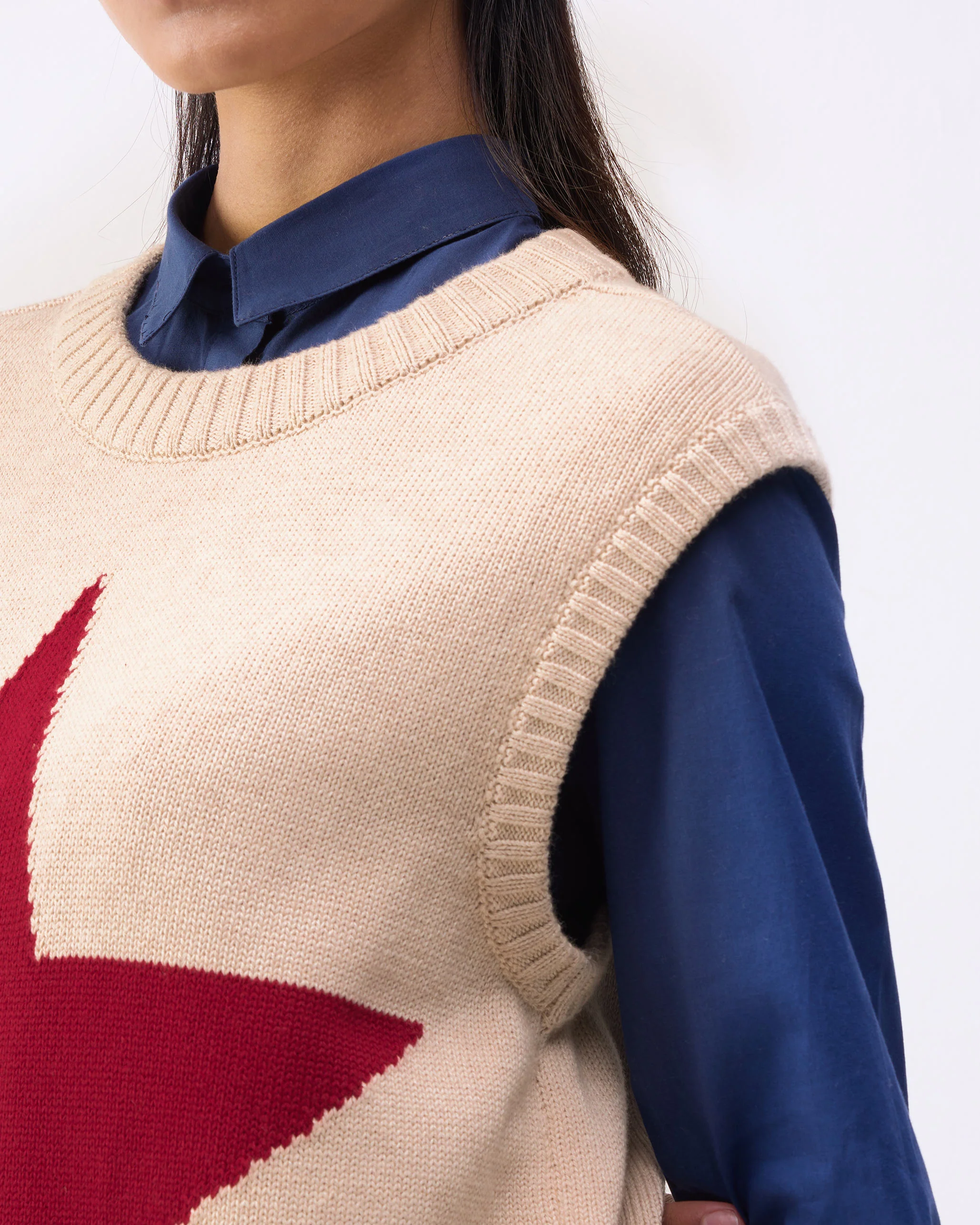 Ronnie Round Neck Sweater - Oatmeal - Image 2
