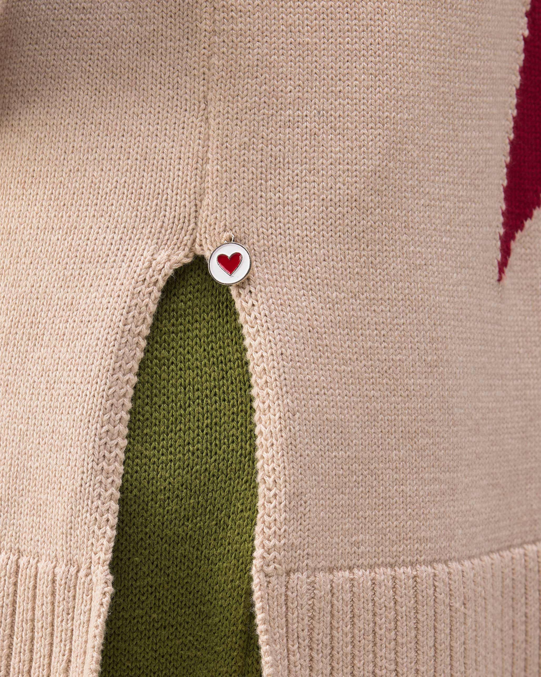 Ronnie Round Neck Sweater - Oatmeal - Image 3