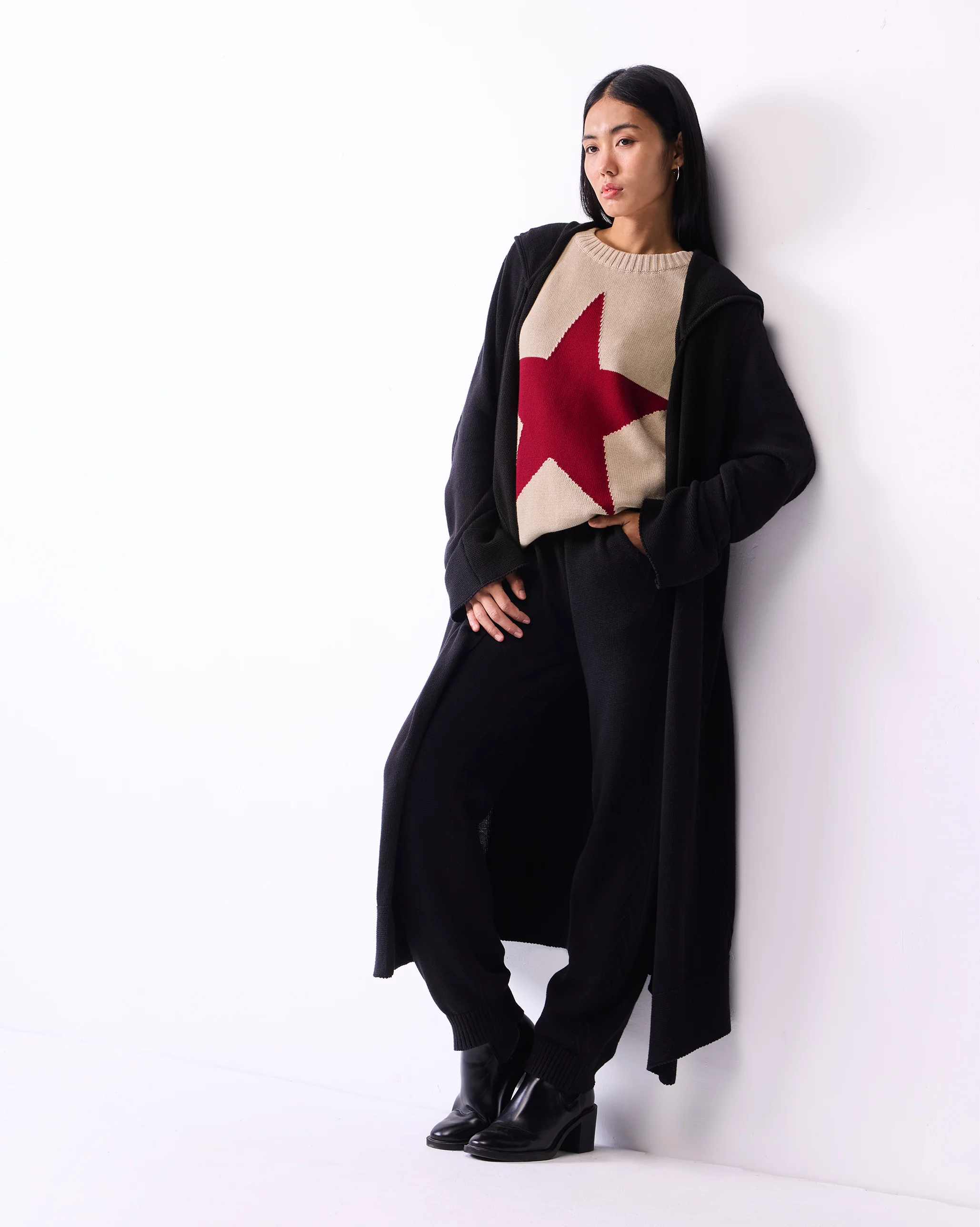 Ronnie Round Neck Sweater - Oatmeal - Image 7