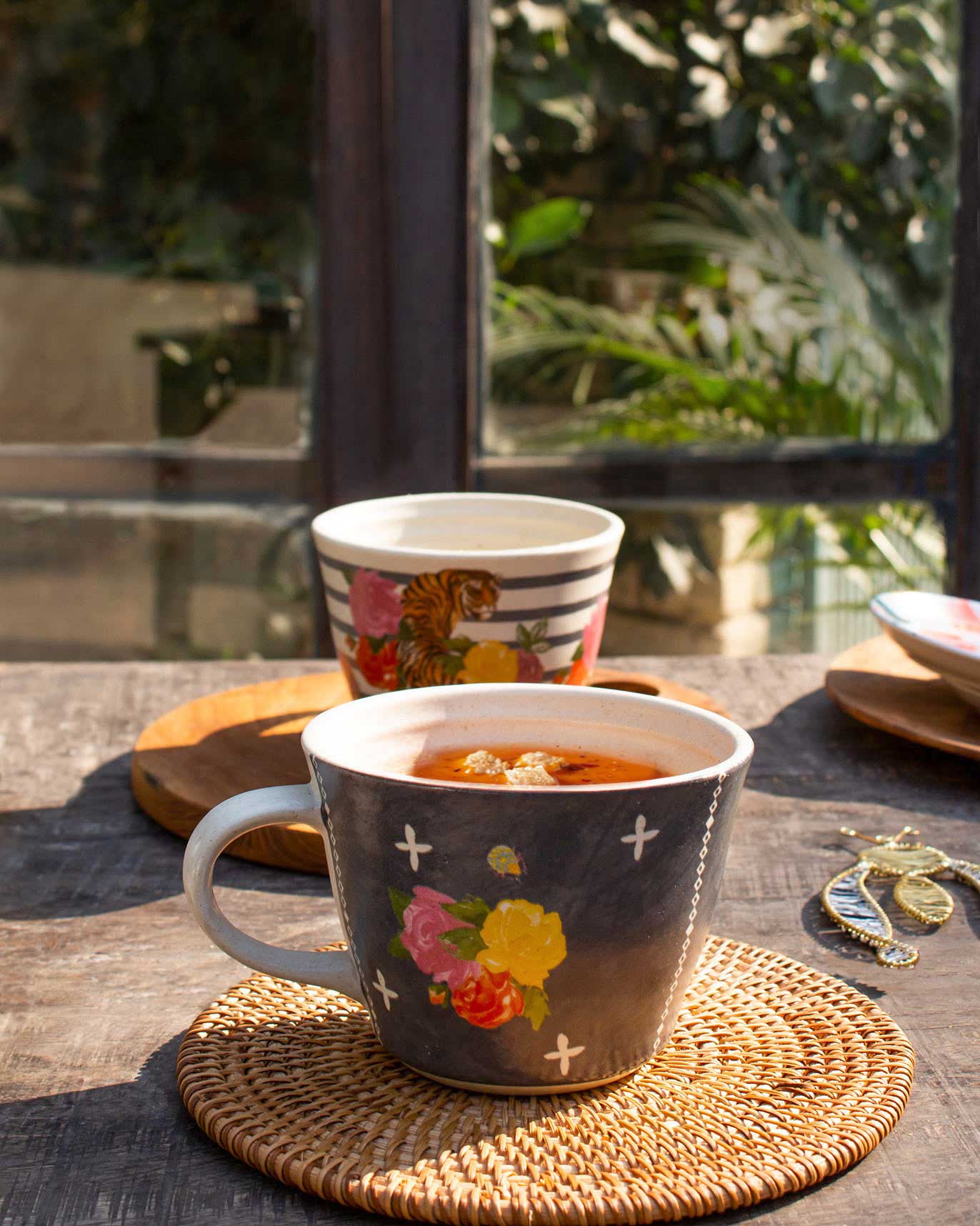 Rose Charcoal Soup Mug - Image 2