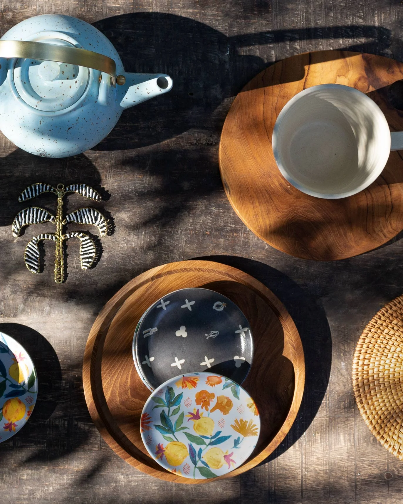Rose charm Tea Plates (Set of 4) - Image 2