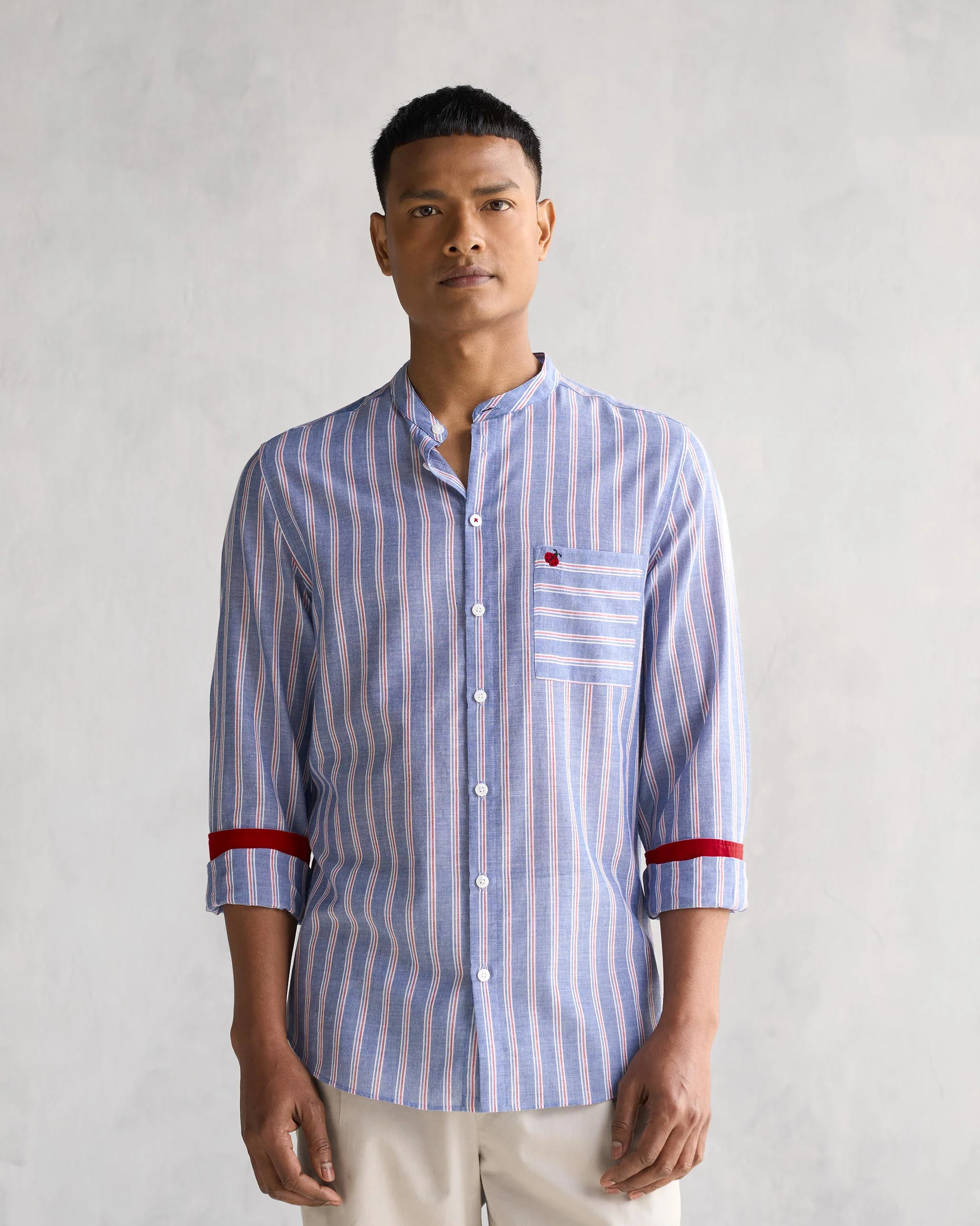 Ross Shirt - Blue Stripes - Image 5