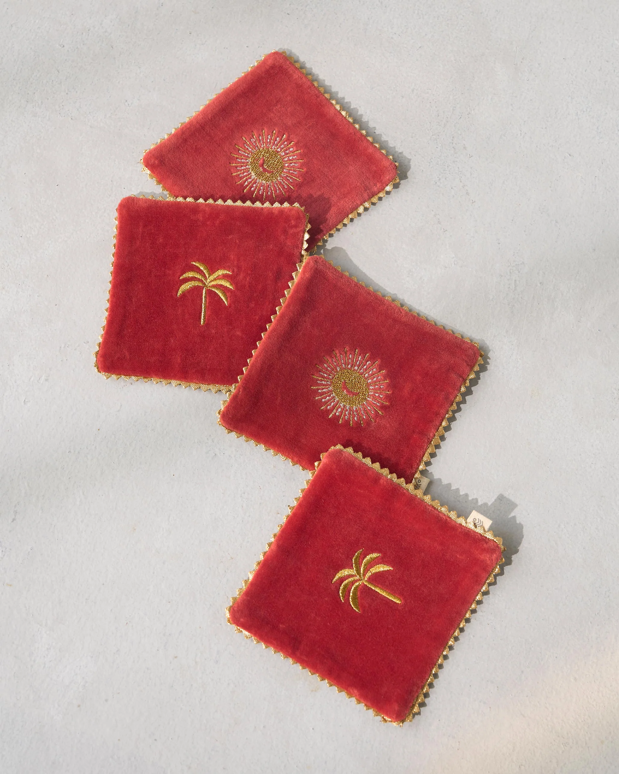 Ruby Coasters Set of 4 - Image 2