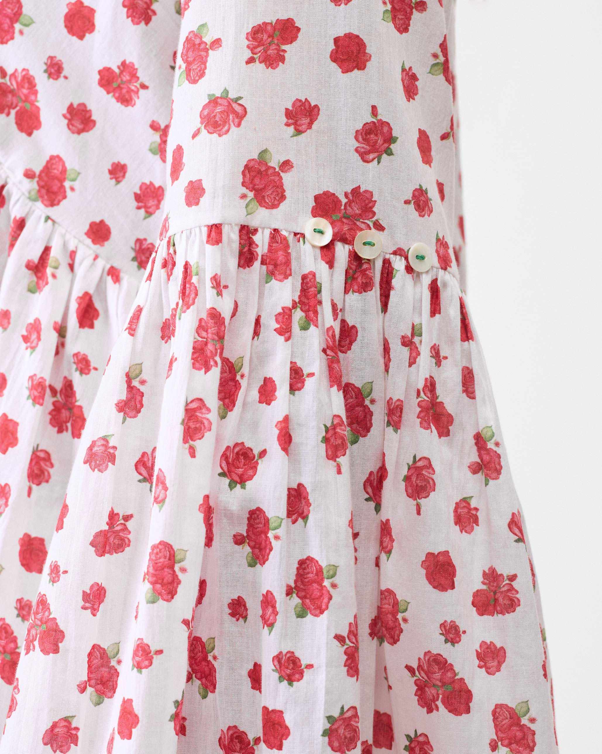 Ruffle Top - White & Watermelon Print - Image 6