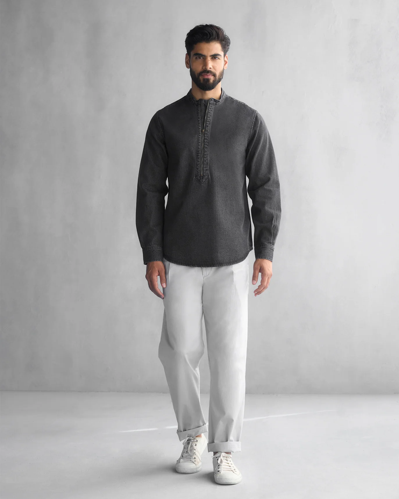 Runaway Shirt - Grey Denim - Image 7