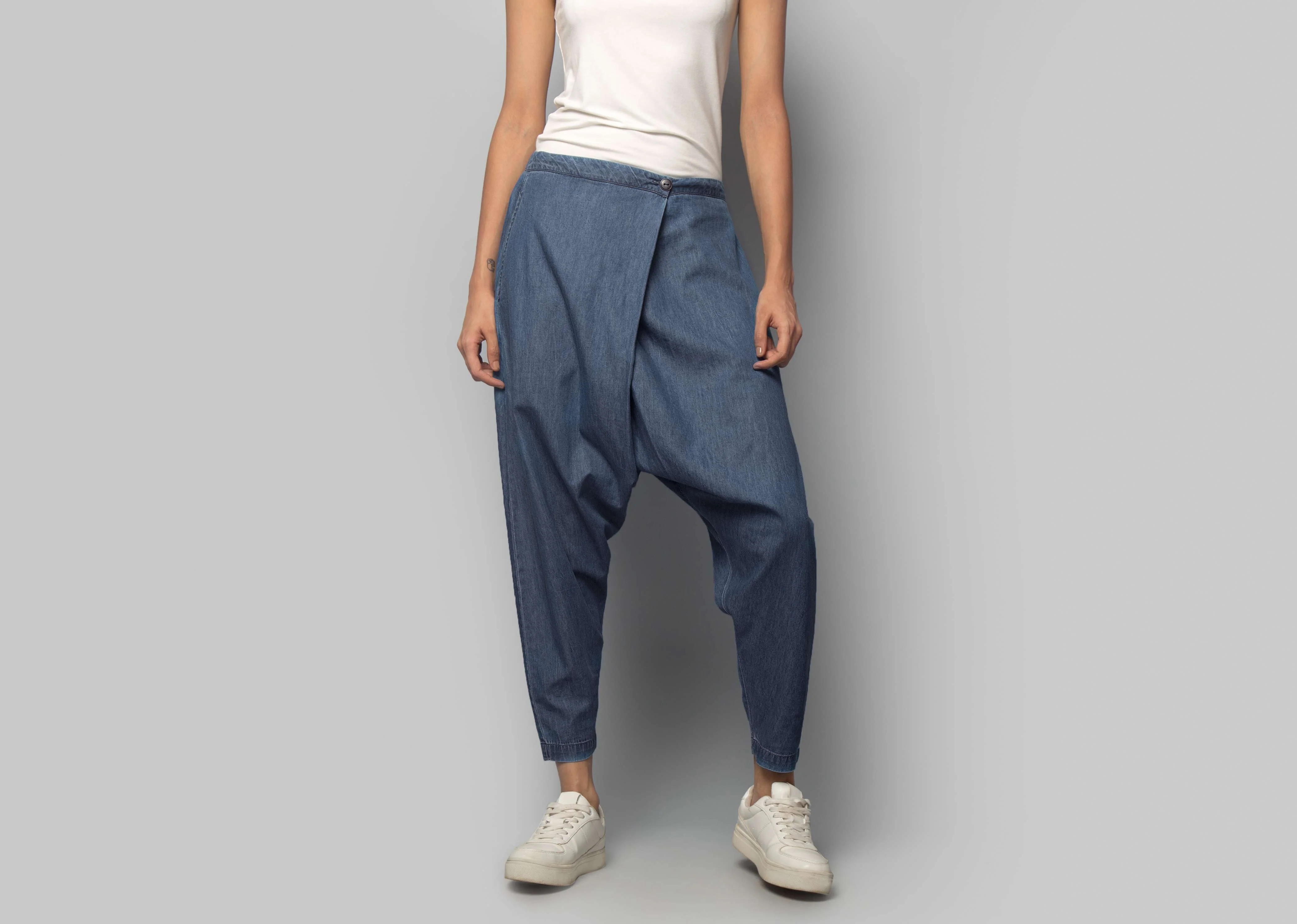 Safar Denim Slouchy Pants - Image 3