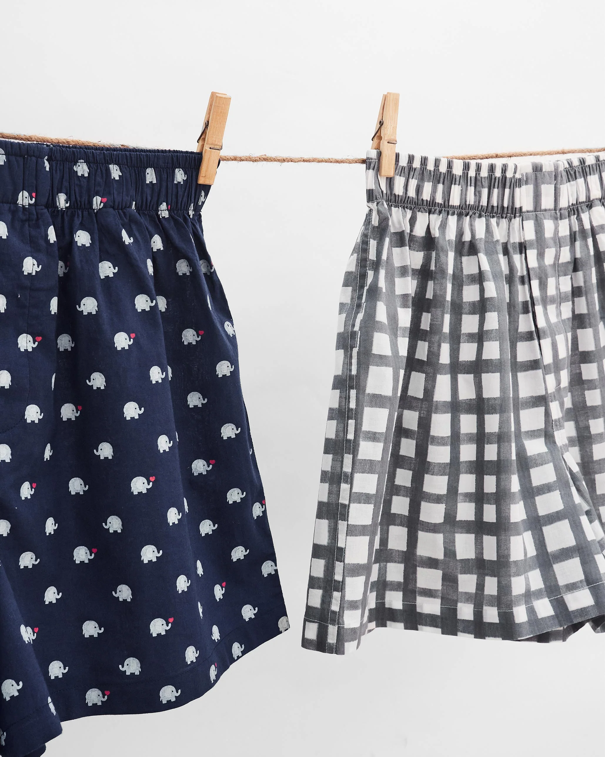 Safari Boxers (Set of 2) - Navy & Charcoal - Image 2