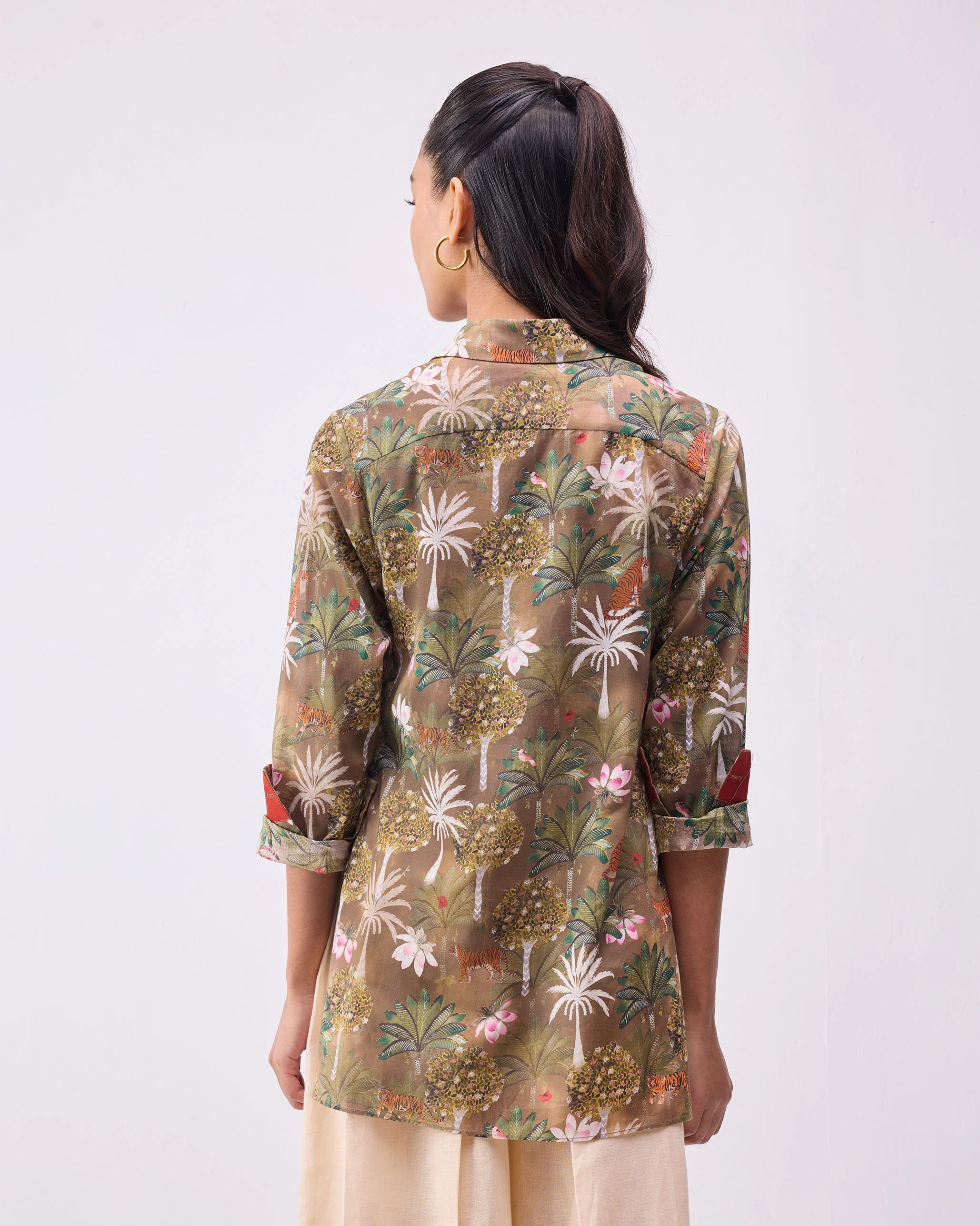 Safari Delight Shirt - Olive Print - Image 2